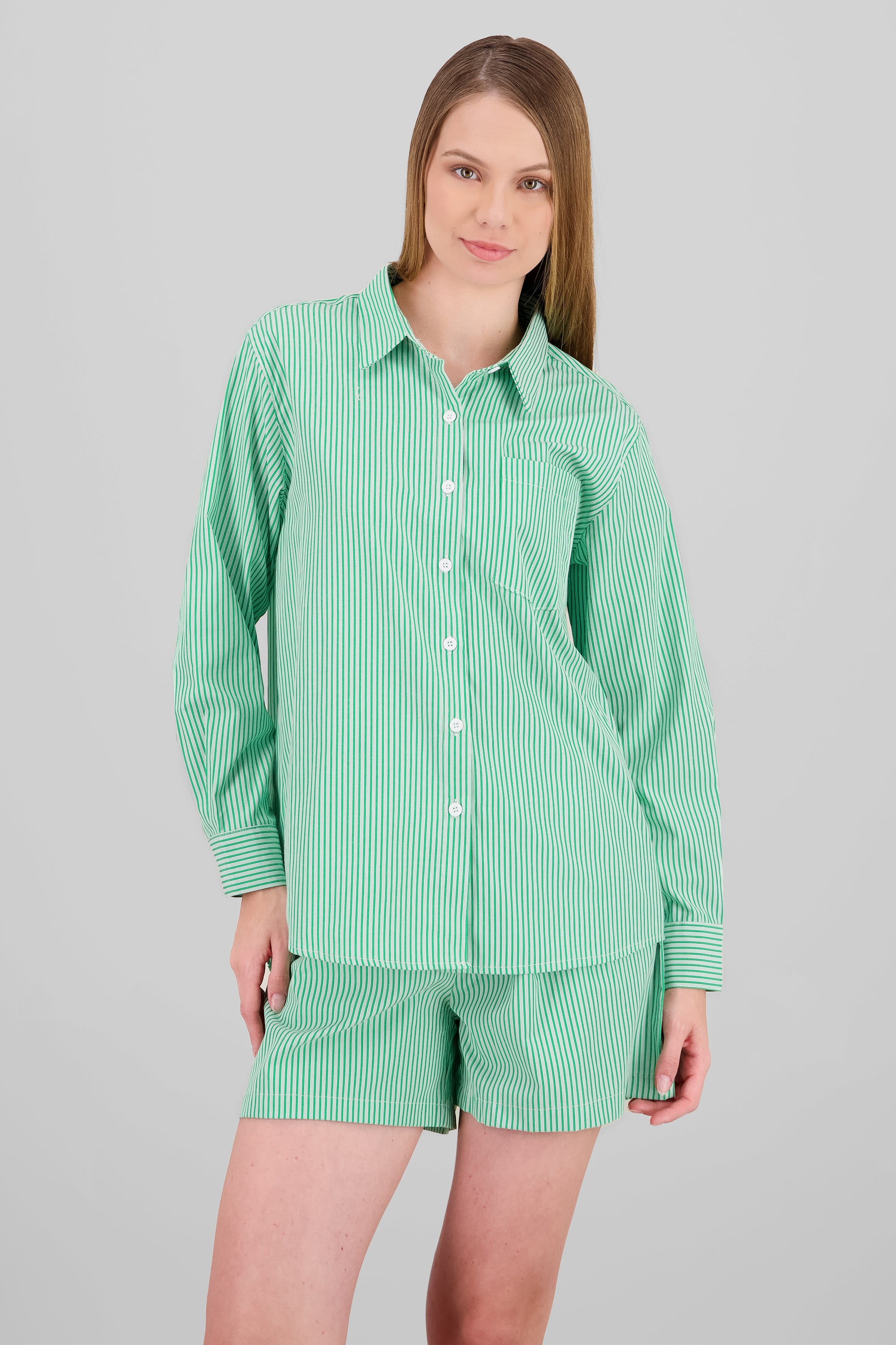 Camisa rayas VERDE