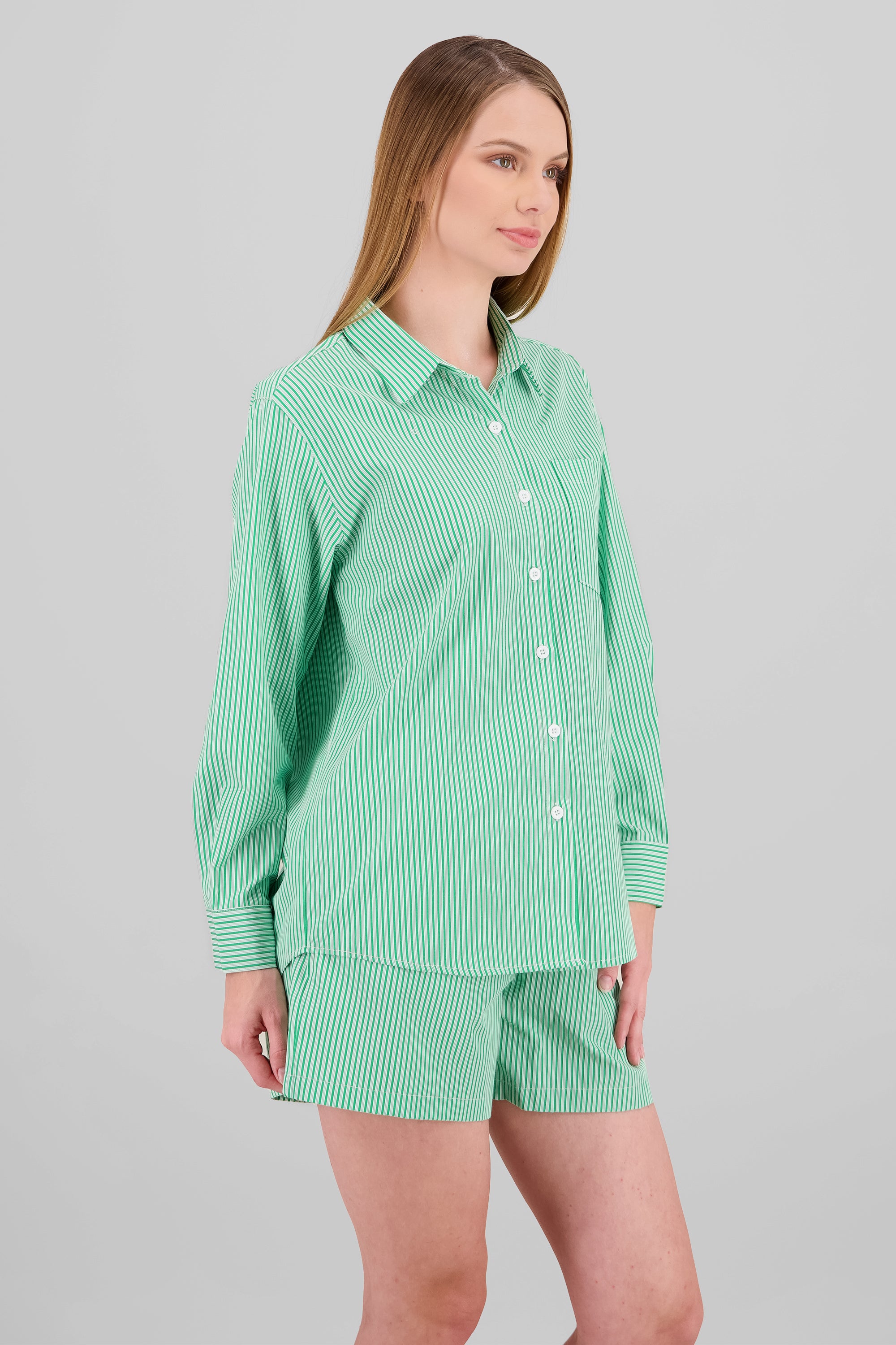 Camisa rayas VERDE