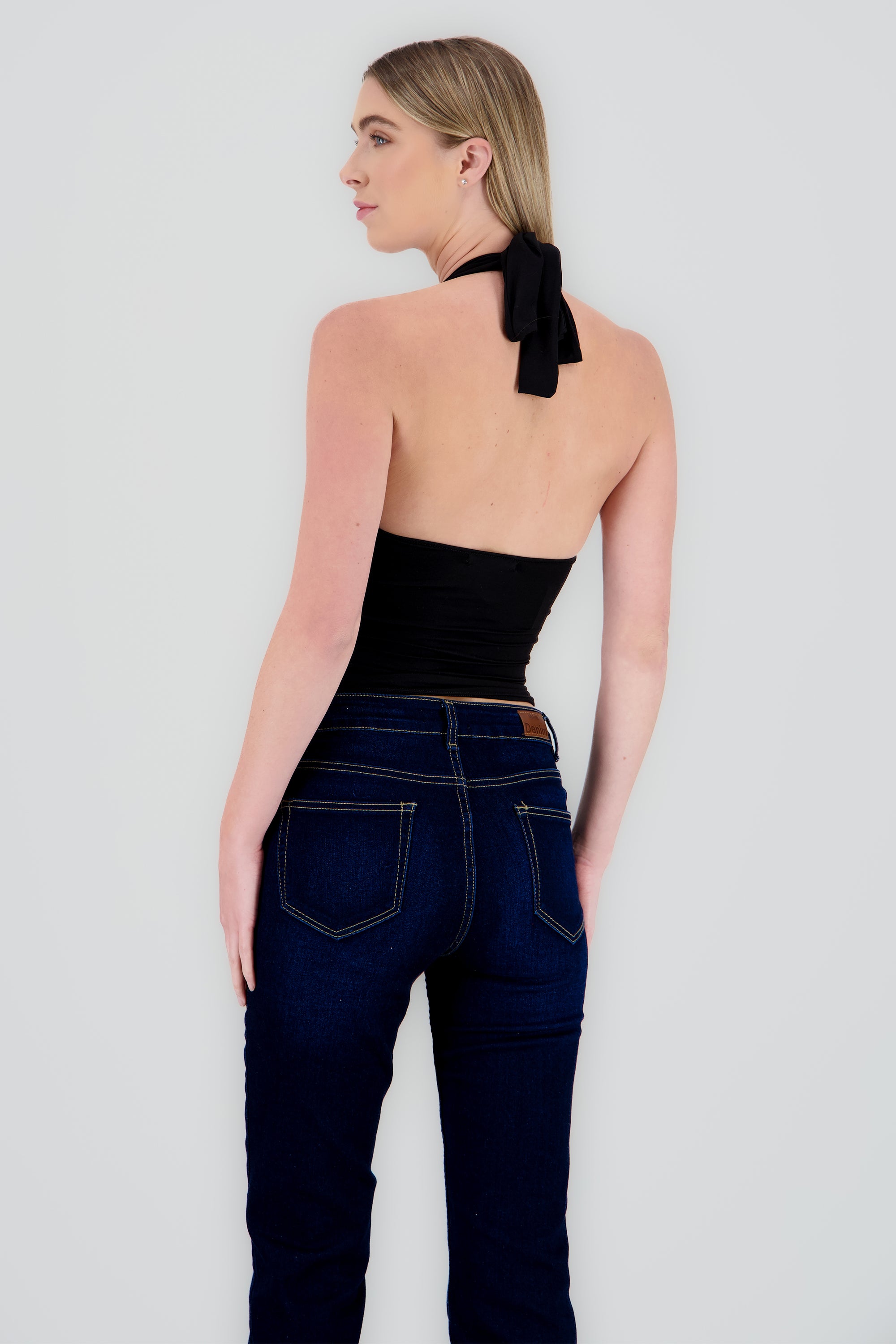 Top halter ajustable NEGRO