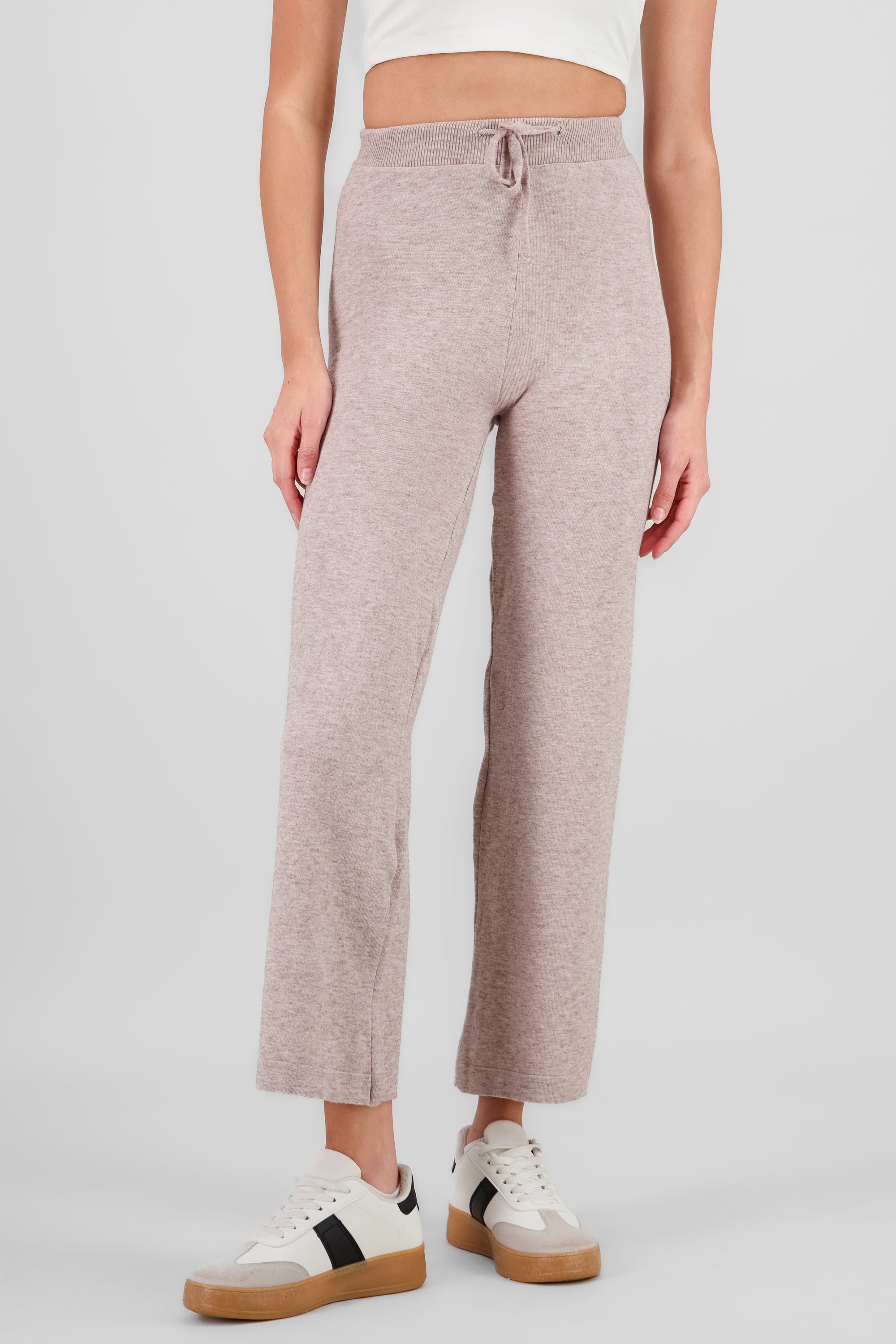 Pantalon tejido liso BEIGE