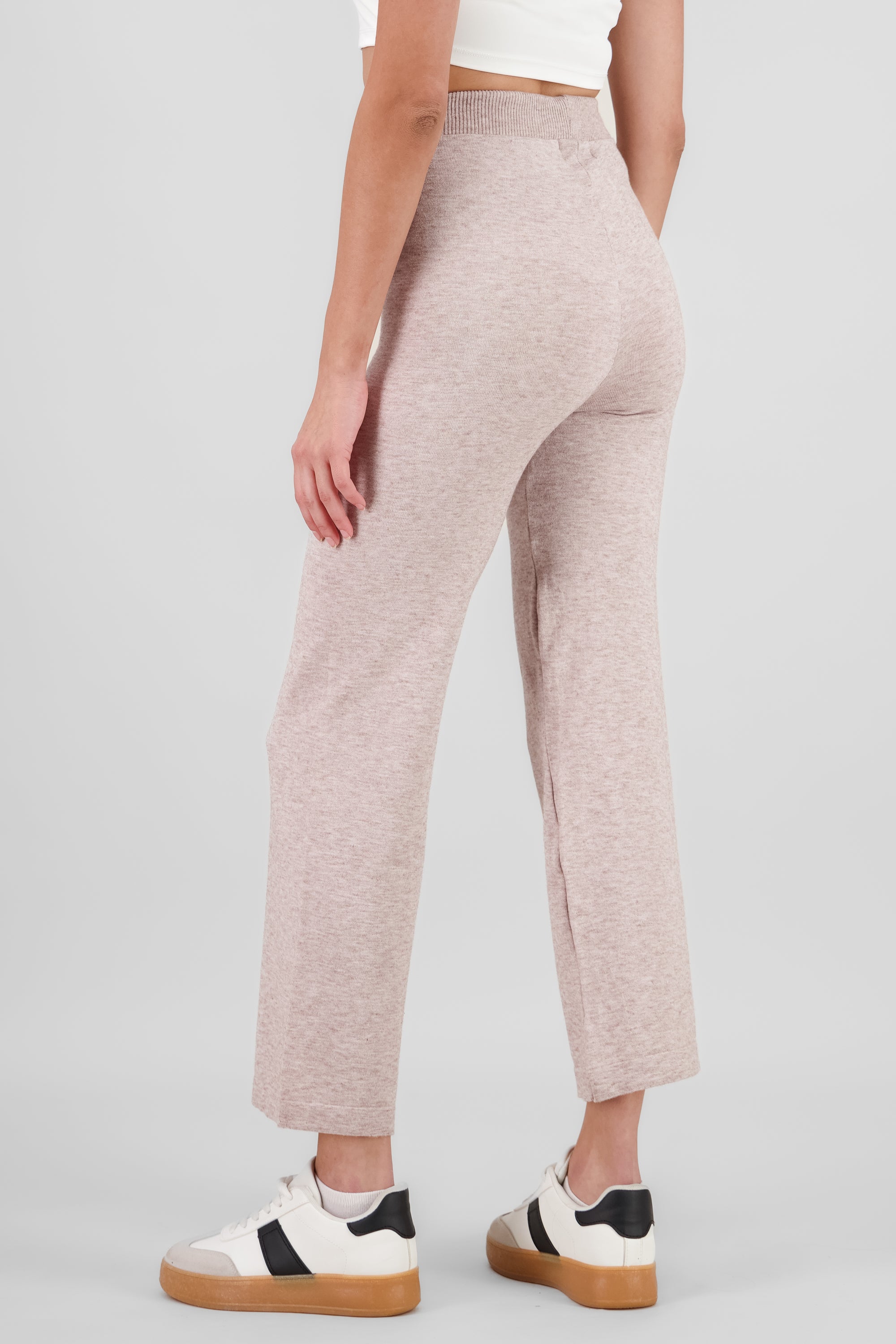 Pantalon tejido liso BEIGE