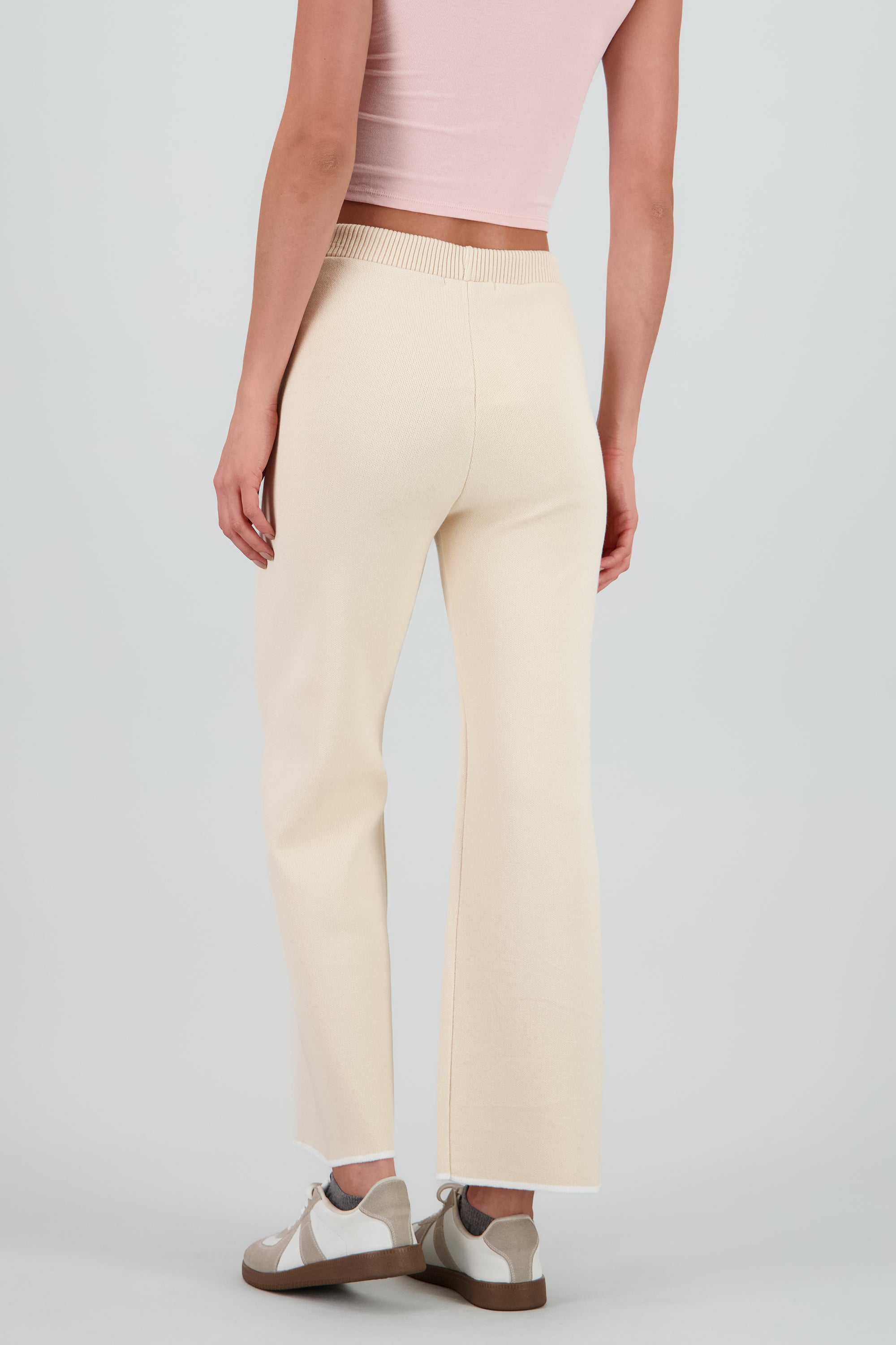 Pantalon amplio tejido BEIGE