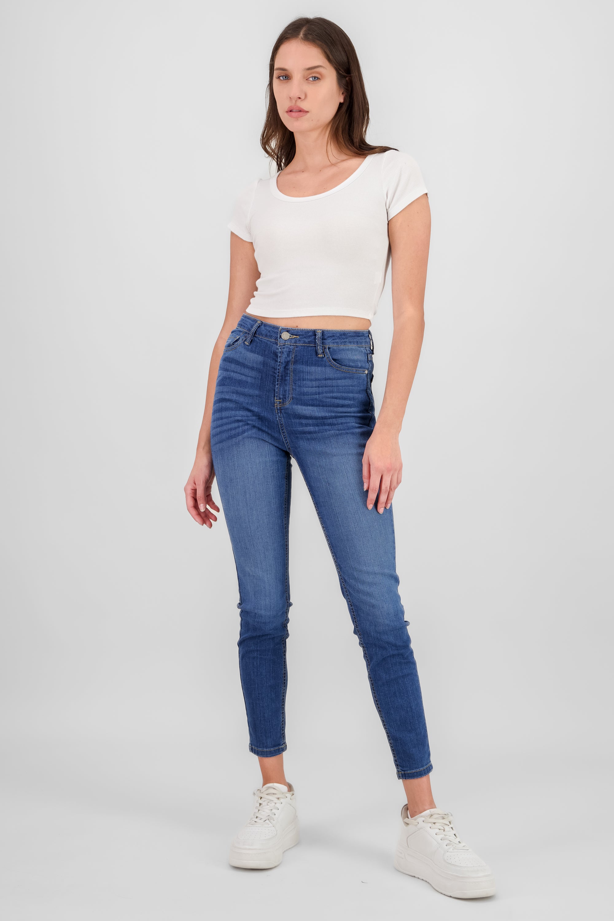 Jeans skinny regular waist DARK WASH