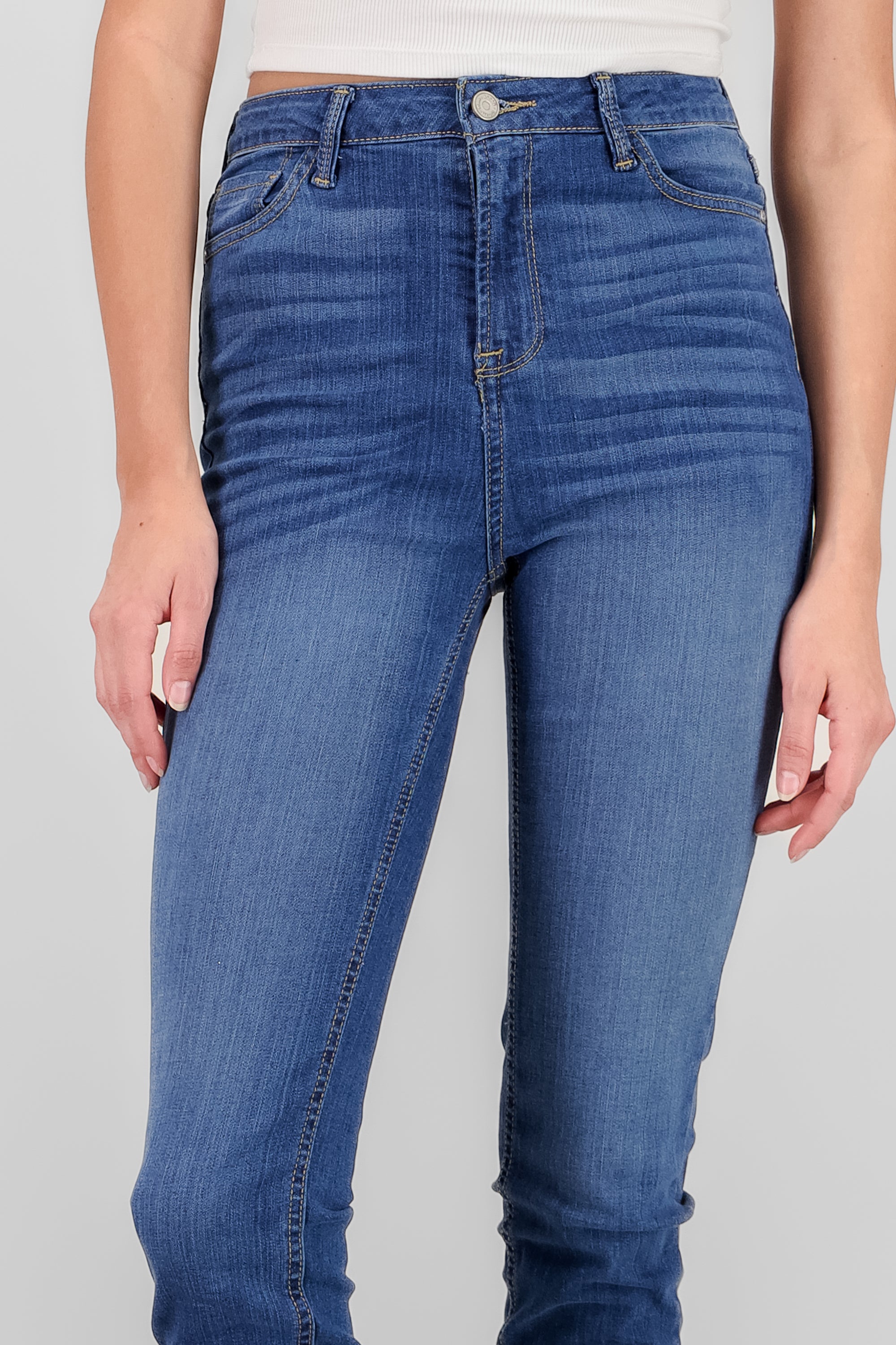 Jeans skinny regular waist DARK WASH