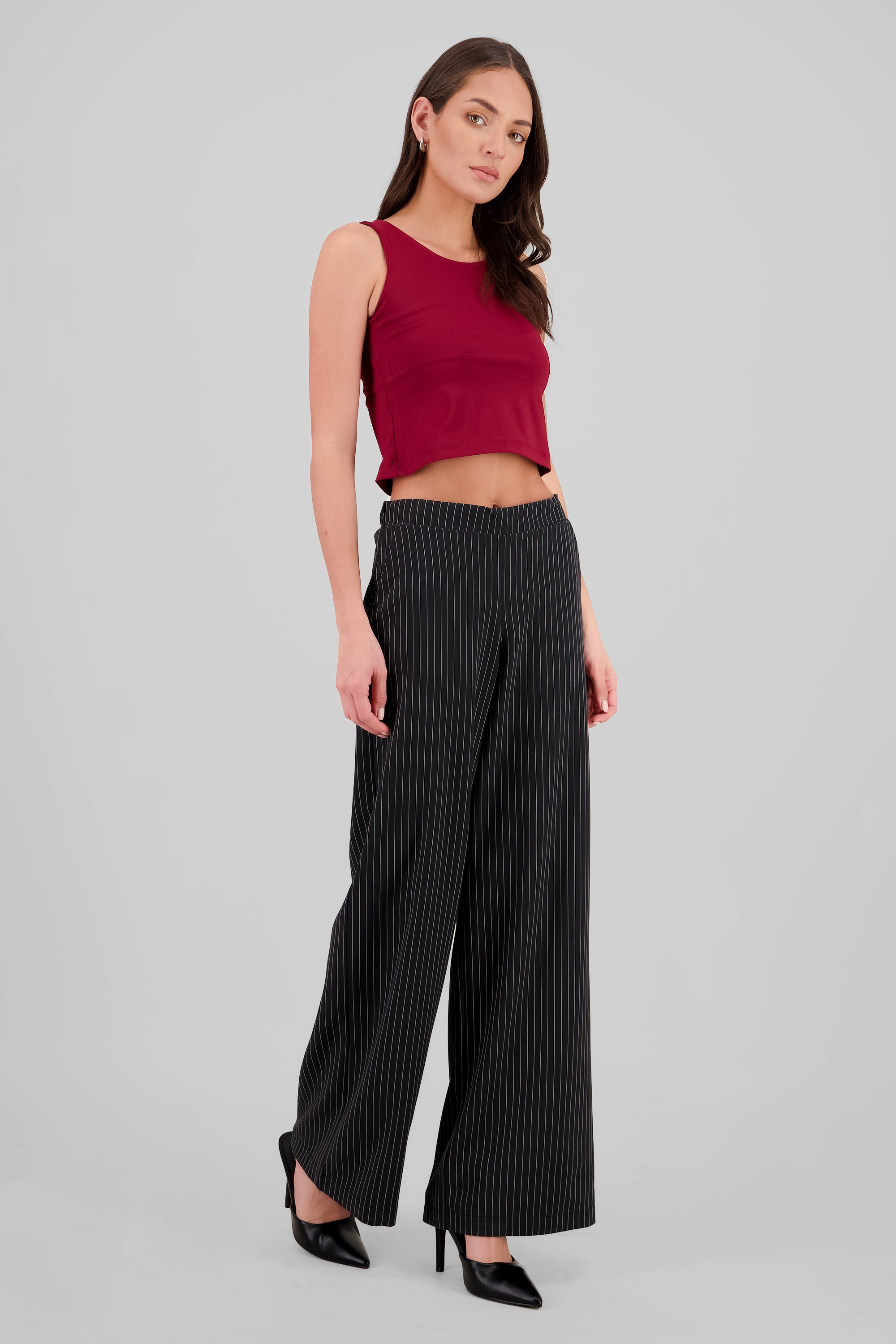 Pantalon sastre lineas NEGRO