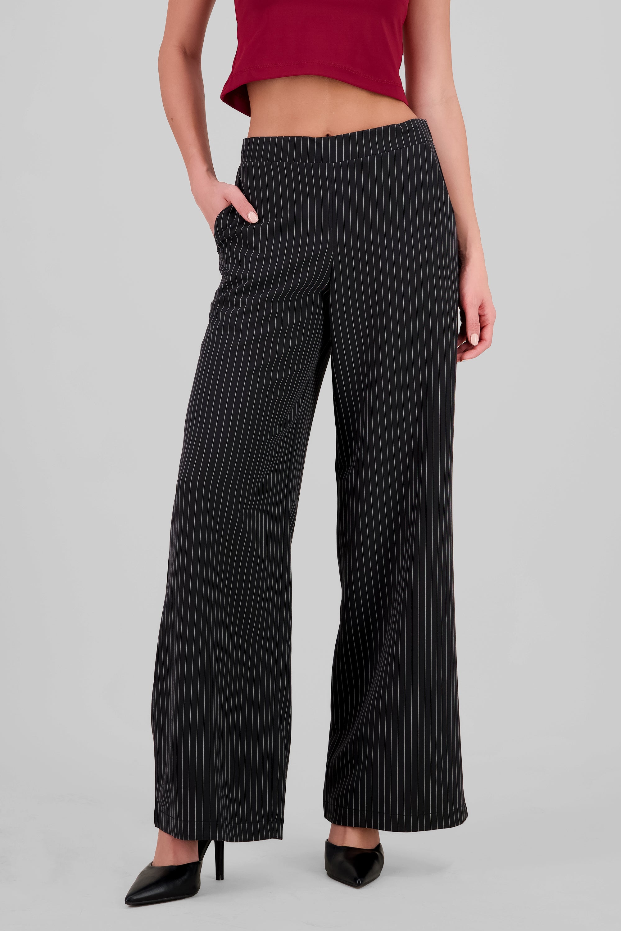 Pantalon sastre lineas NEGRO