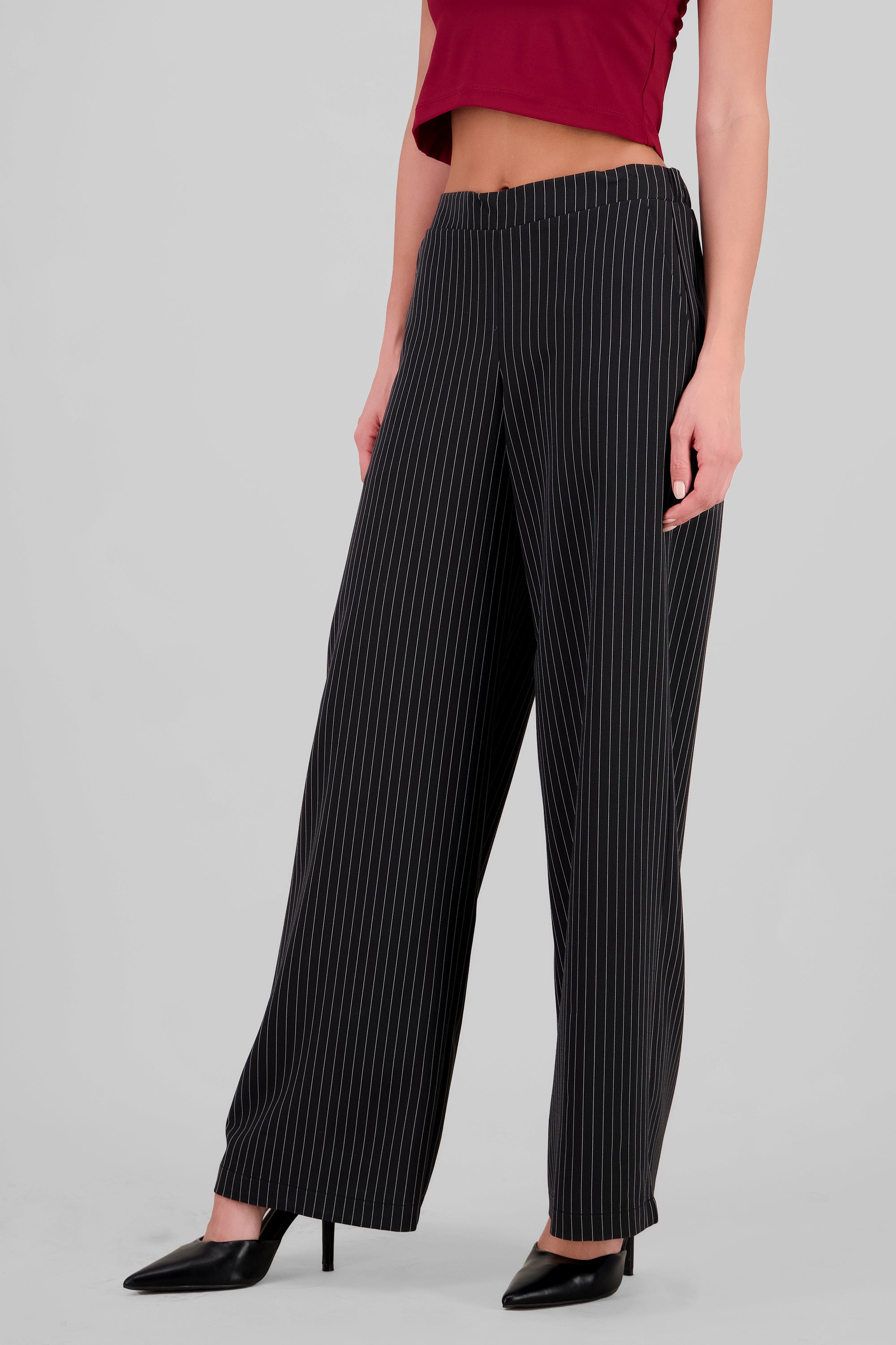 Pantalon sastre lineas NEGRO