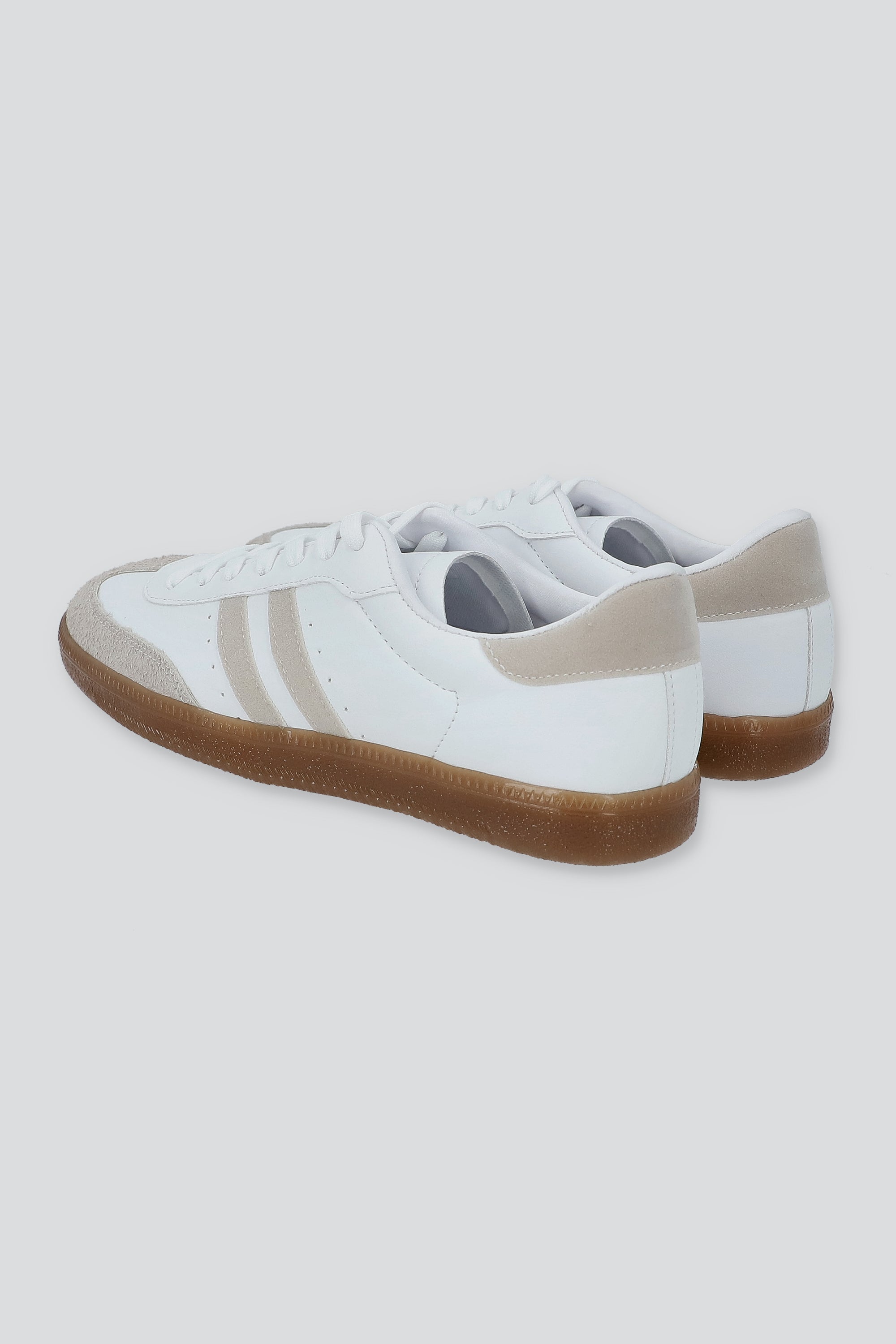 Tenis Dos Líneas Punta Durazno TAUPE