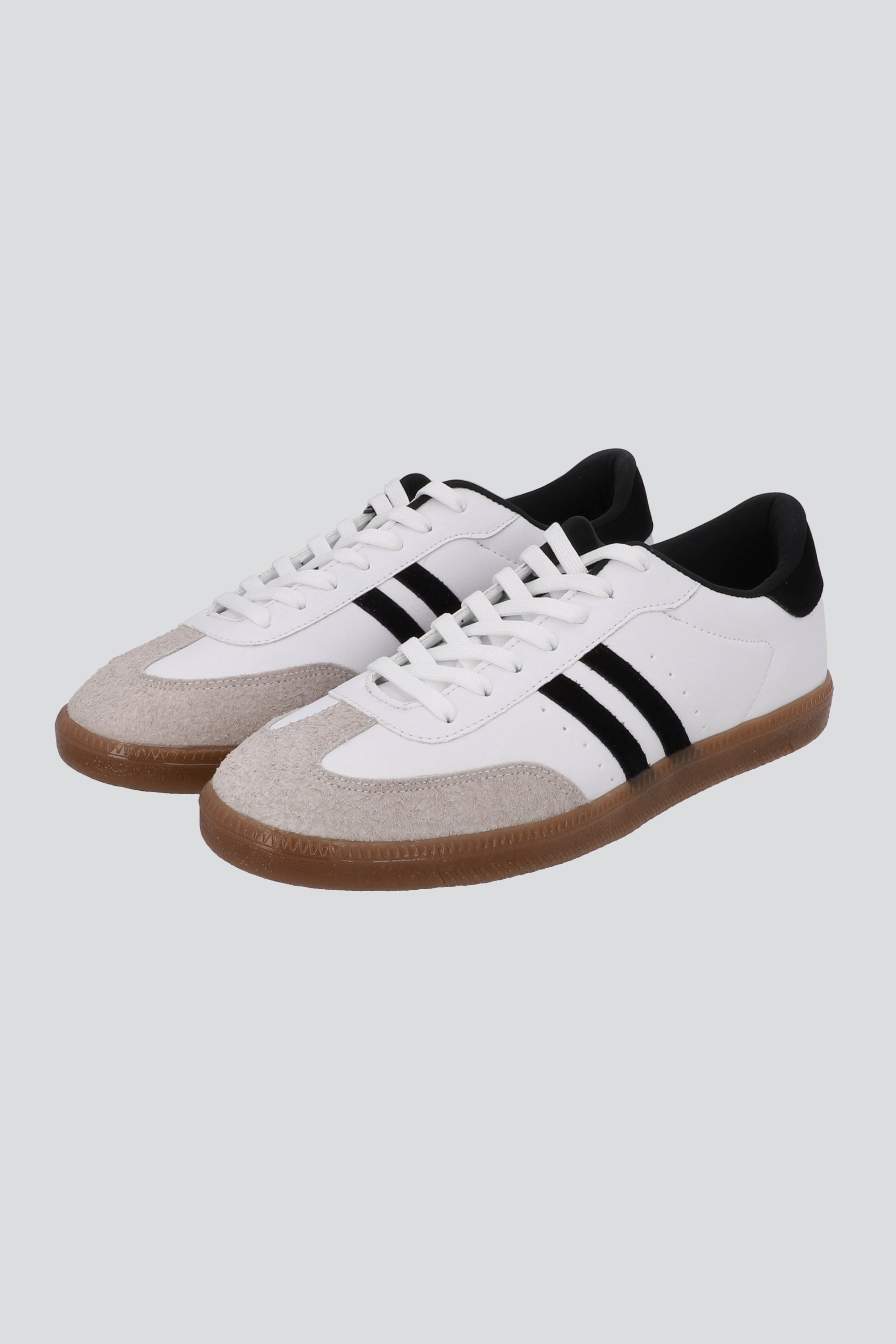 Tenis Dos Líneas Punta Durazno NEGRO