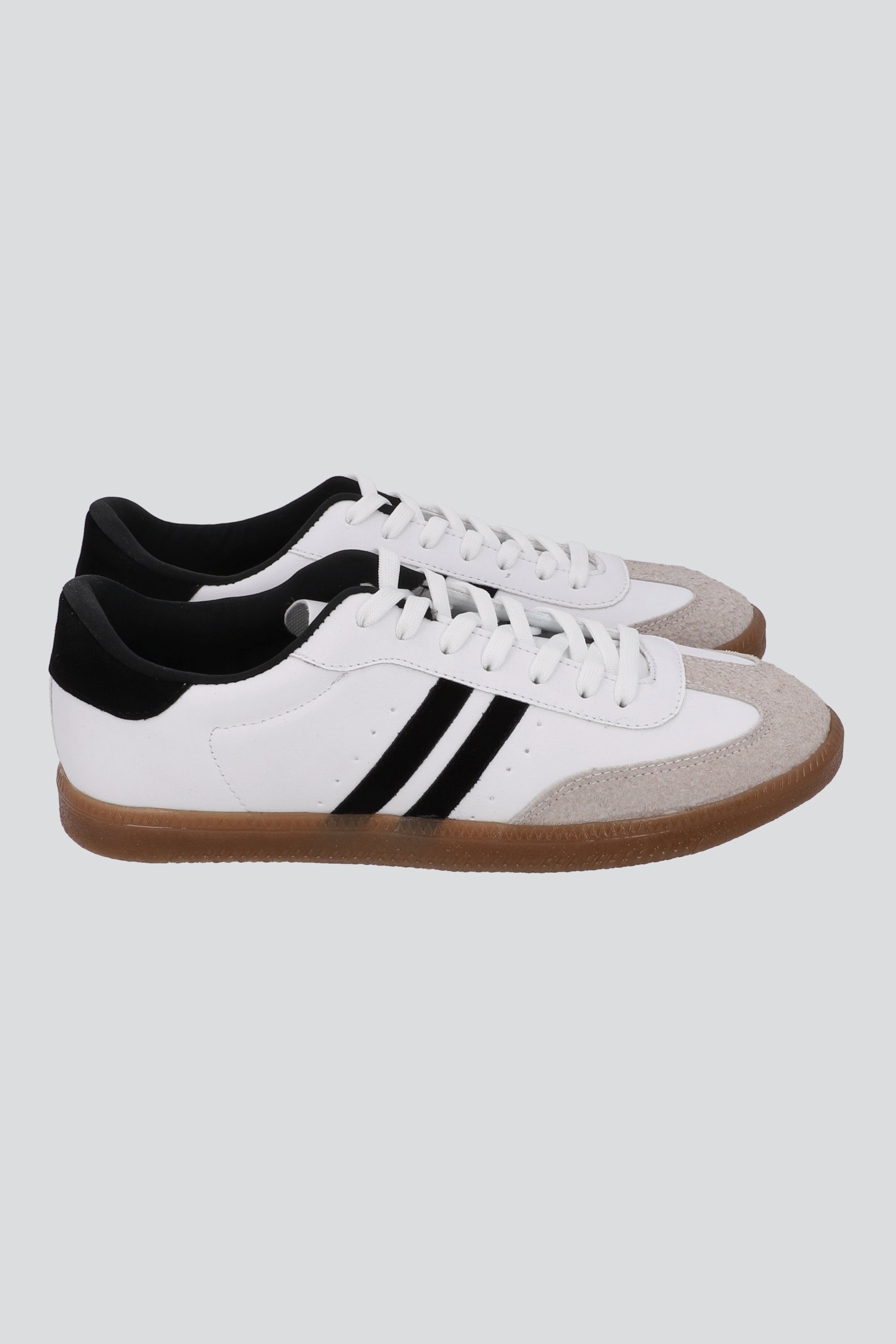 Tenis Dos Líneas Punta Durazno NEGRO