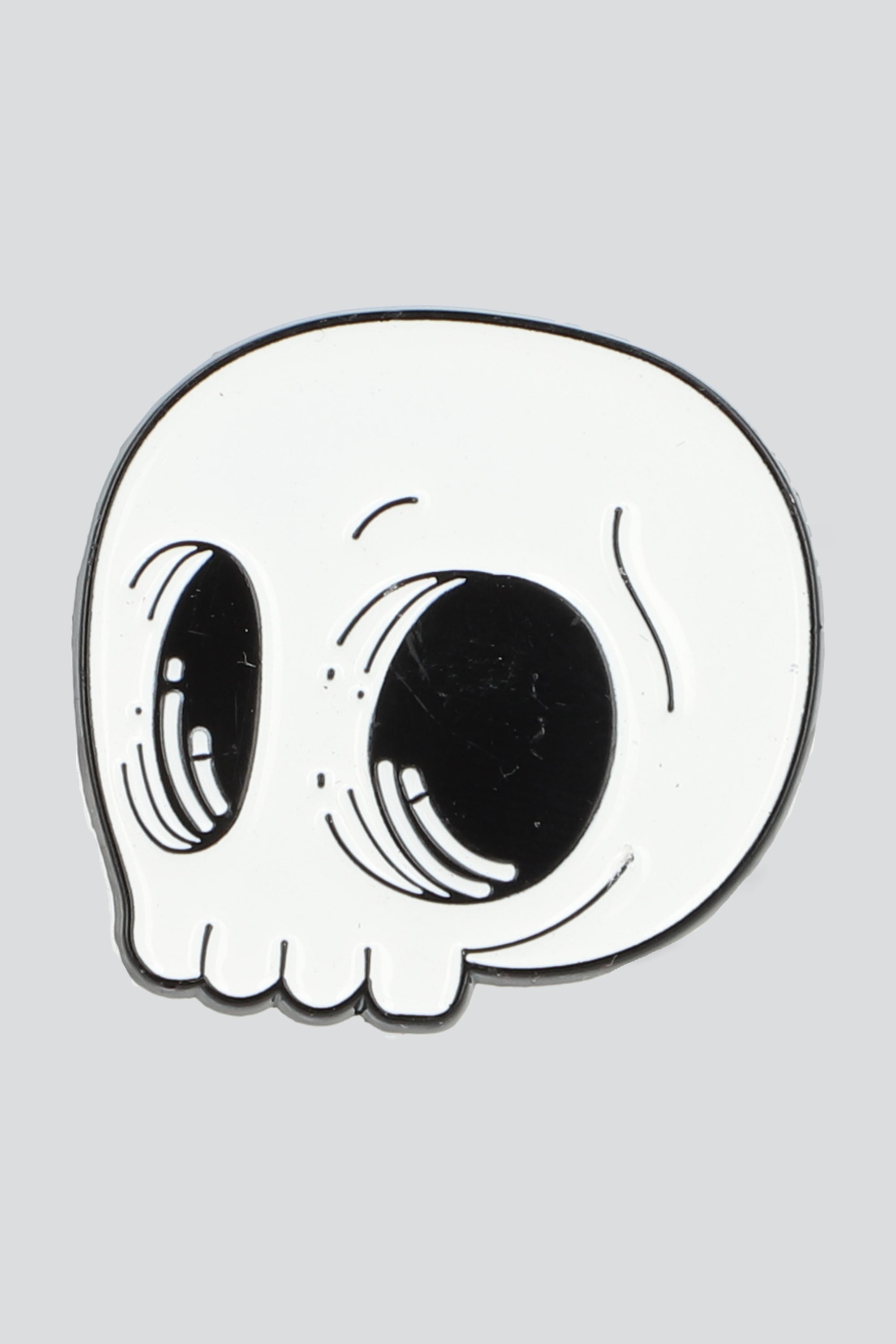 Pin calavera ojona BLANCO