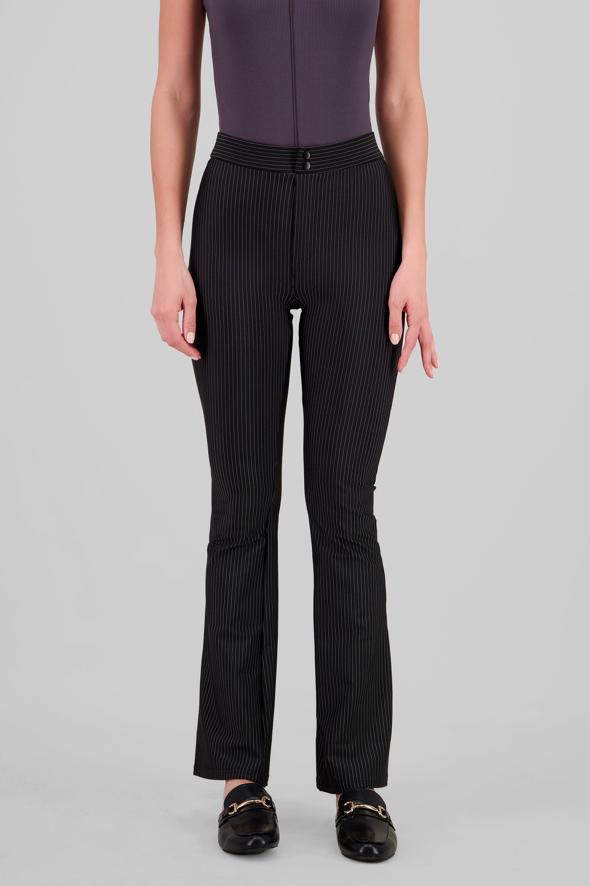Pantalon rayas sastre NEGRO