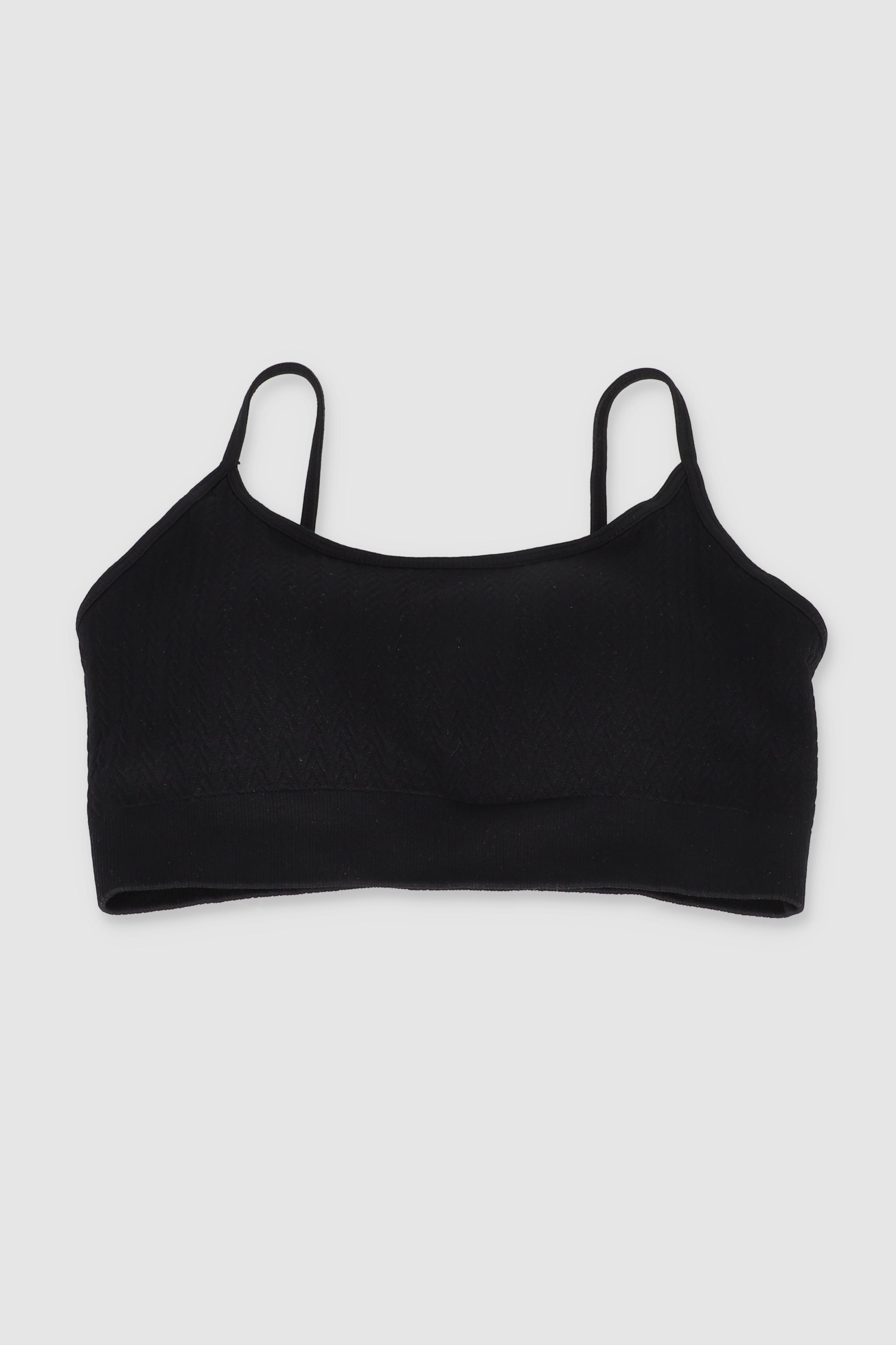 Bralette textura seamless NEGRO
