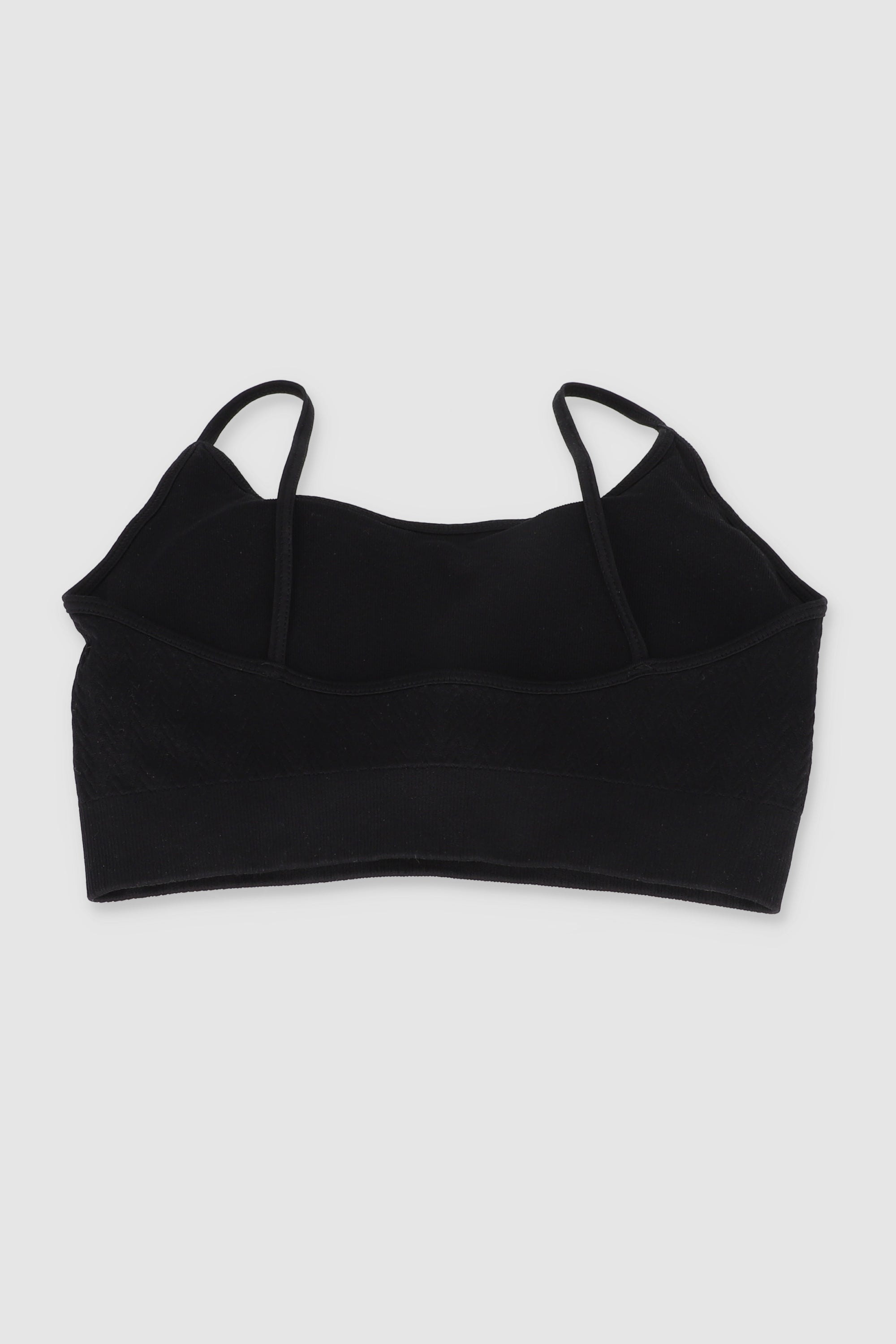 Bralette textura seamless NEGRO