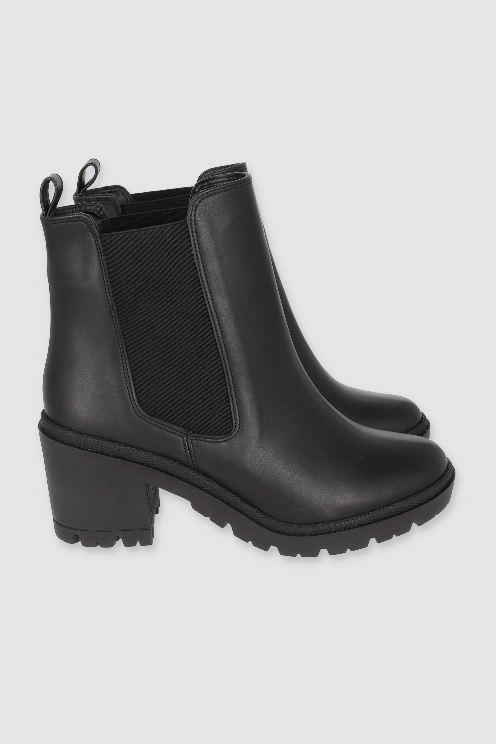 Botín básico elástico chelsea NEGRO