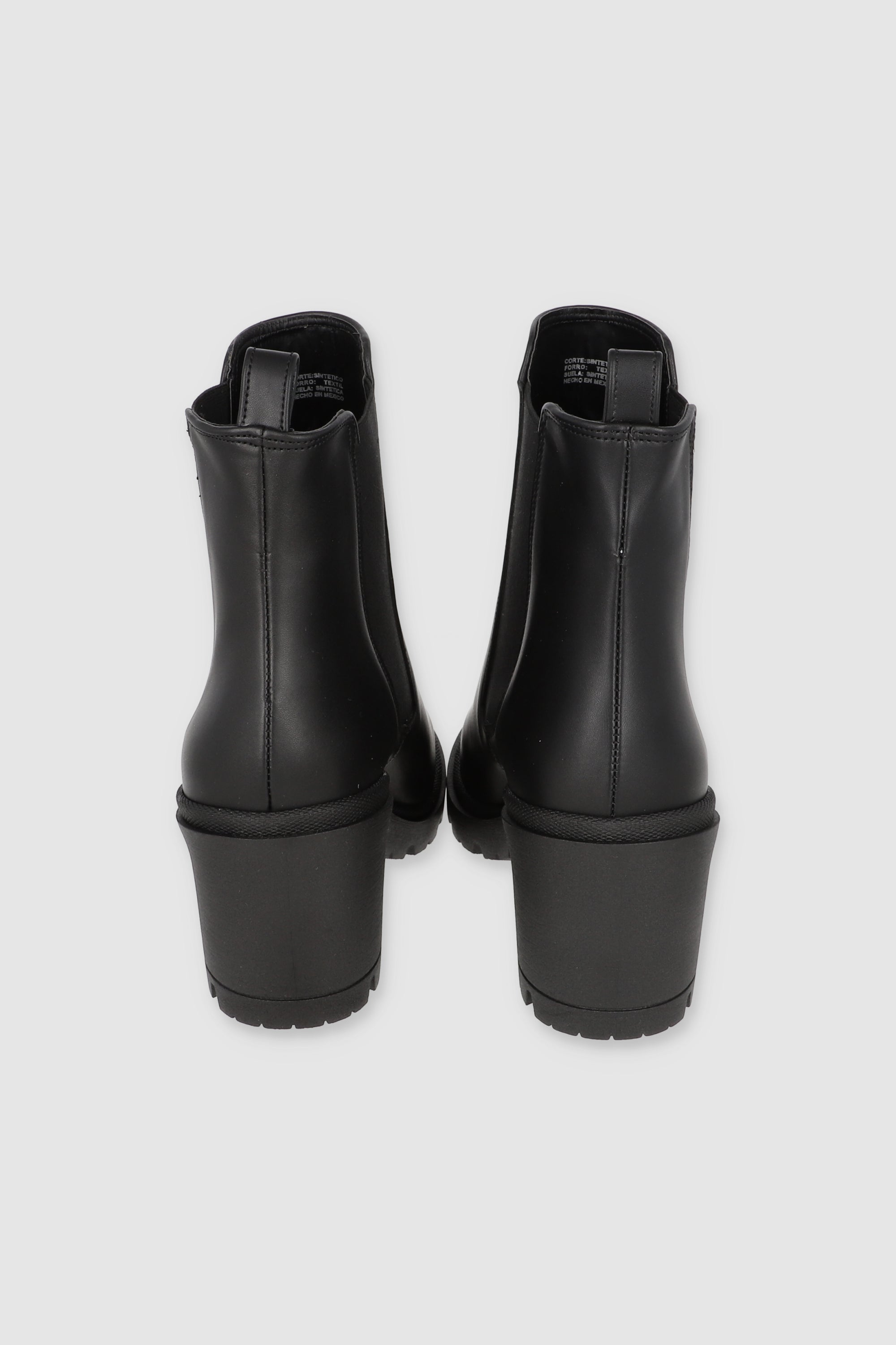 Botín básico elástico chelsea NEGRO