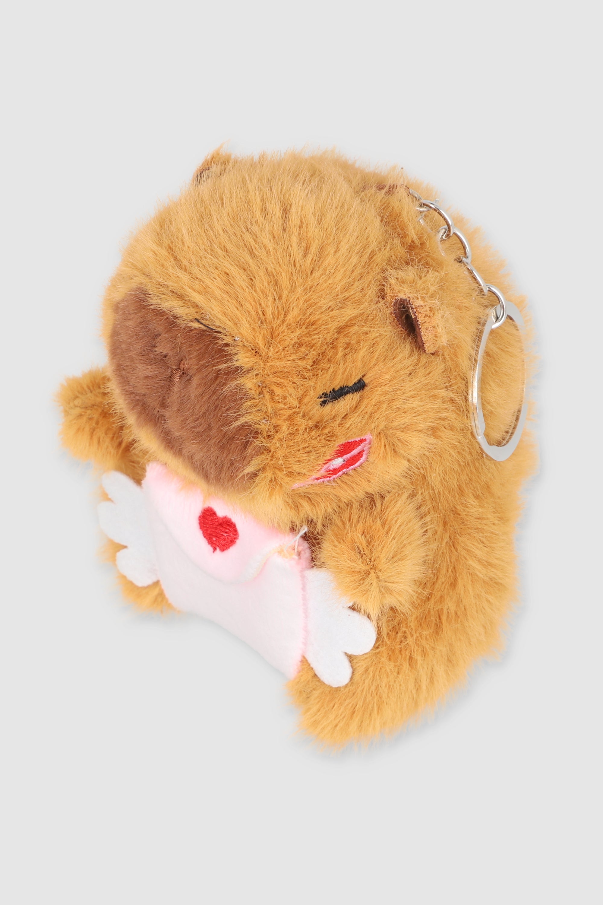 LLAVERO CAPIBARA VALENTINES ROSA