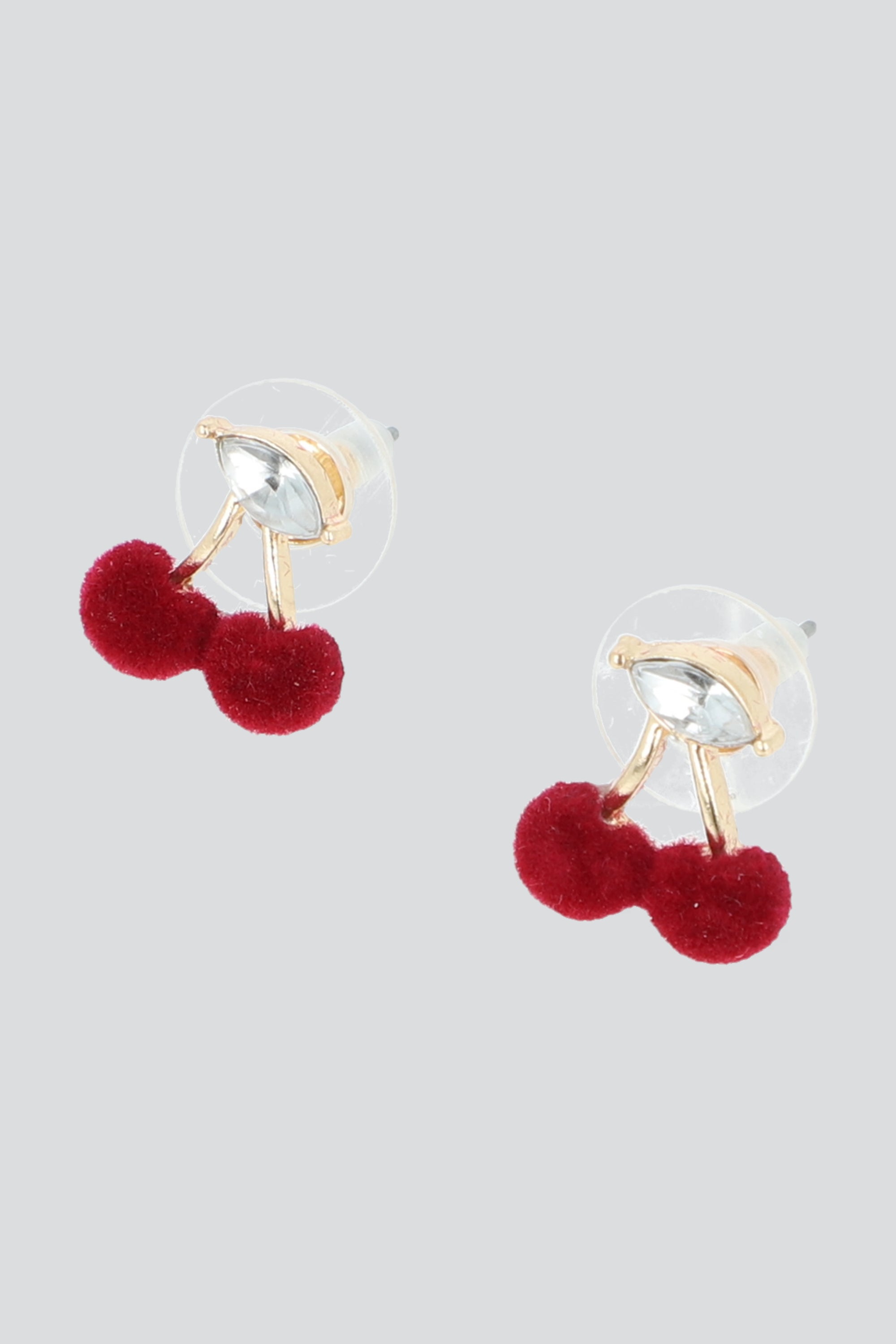 ARETES CEREZAS VELVET ORO