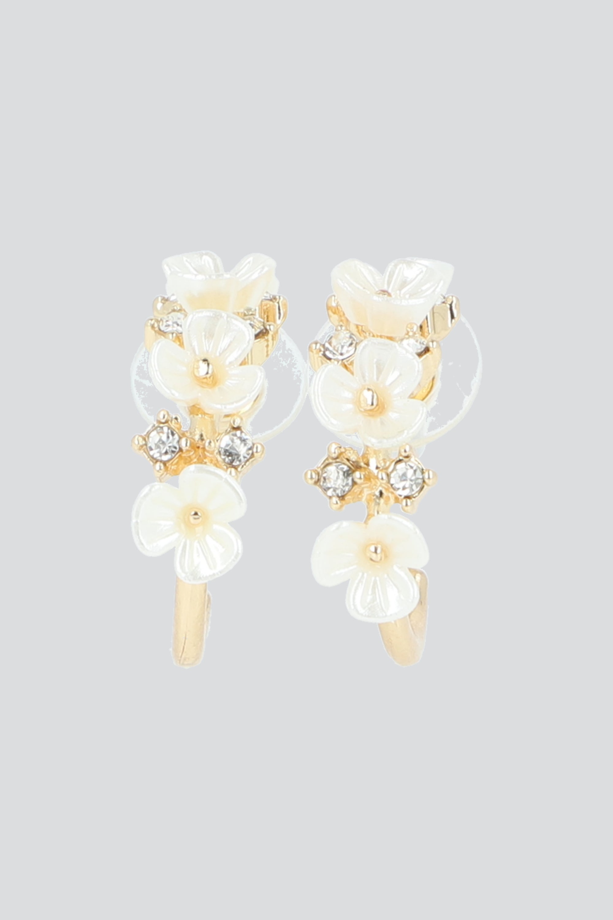 ARRACADAS MULTI FLORES ORO