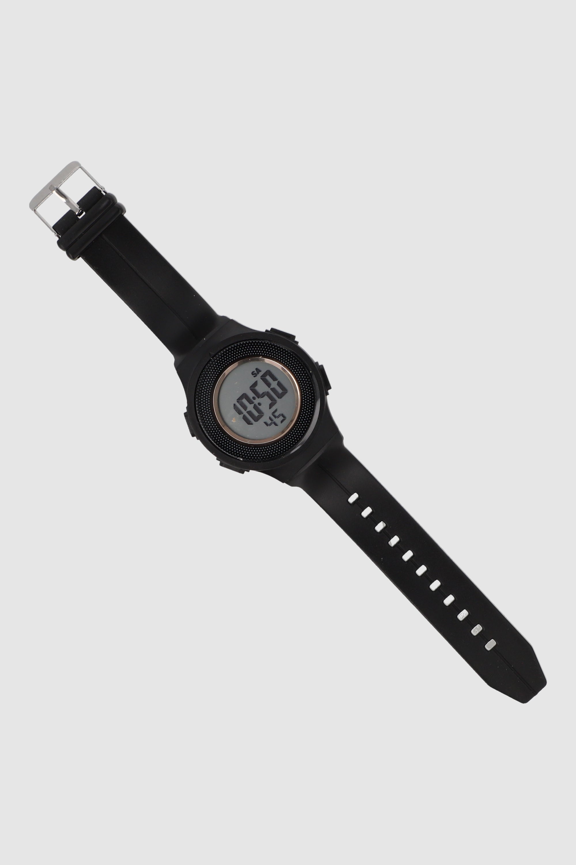 Reloj digital circular NEGRO