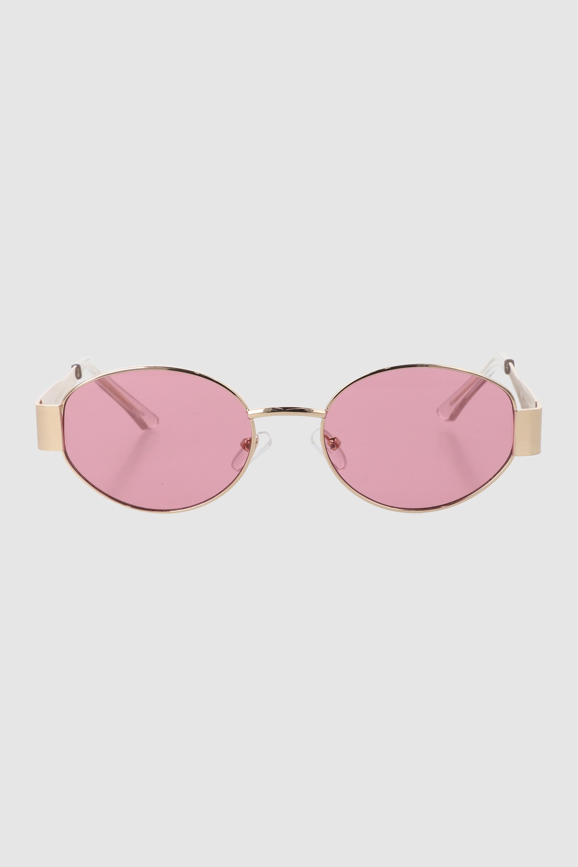 Lentes ovalados armazón metal ORO
