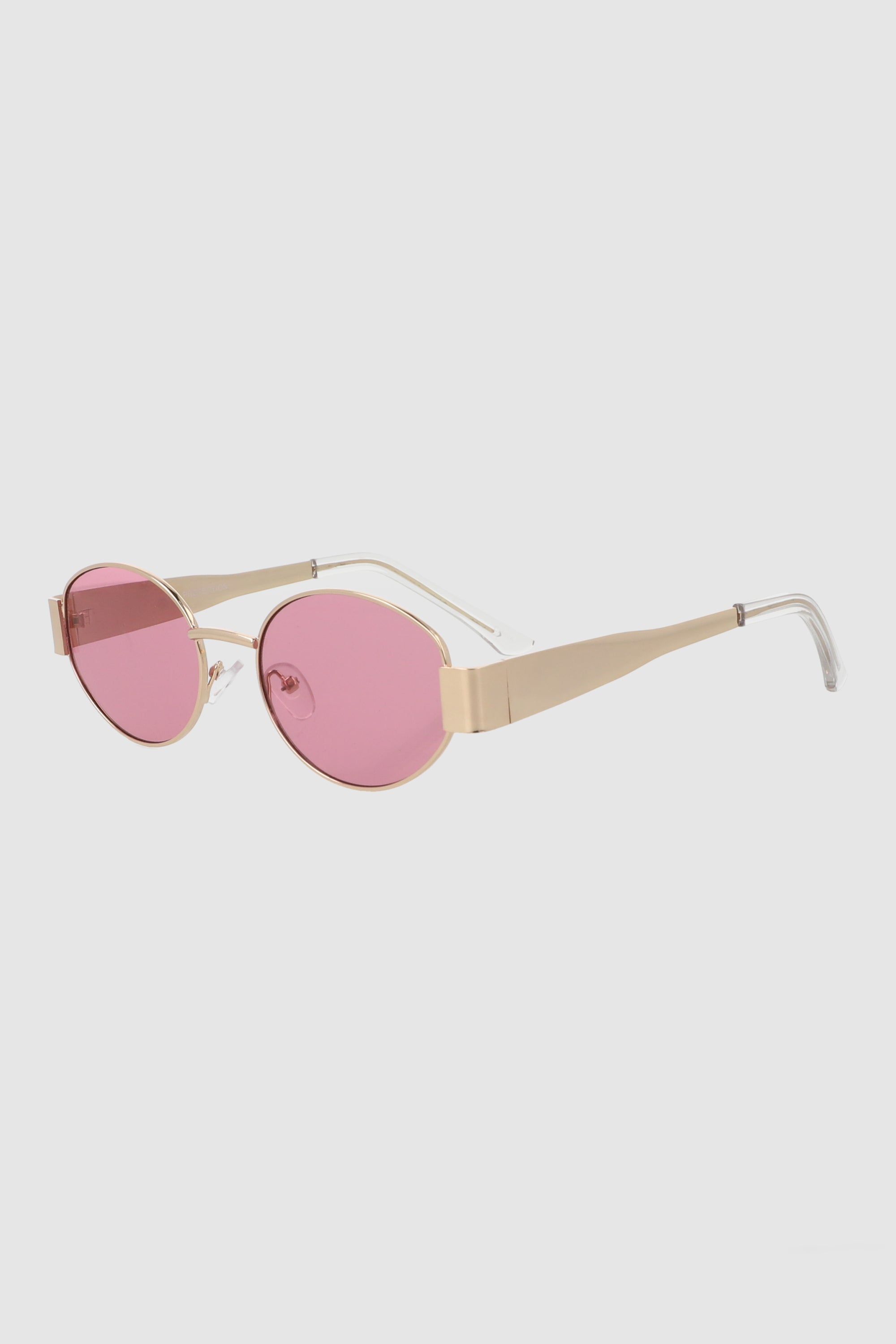 Lentes ovalados armazón metal ORO
