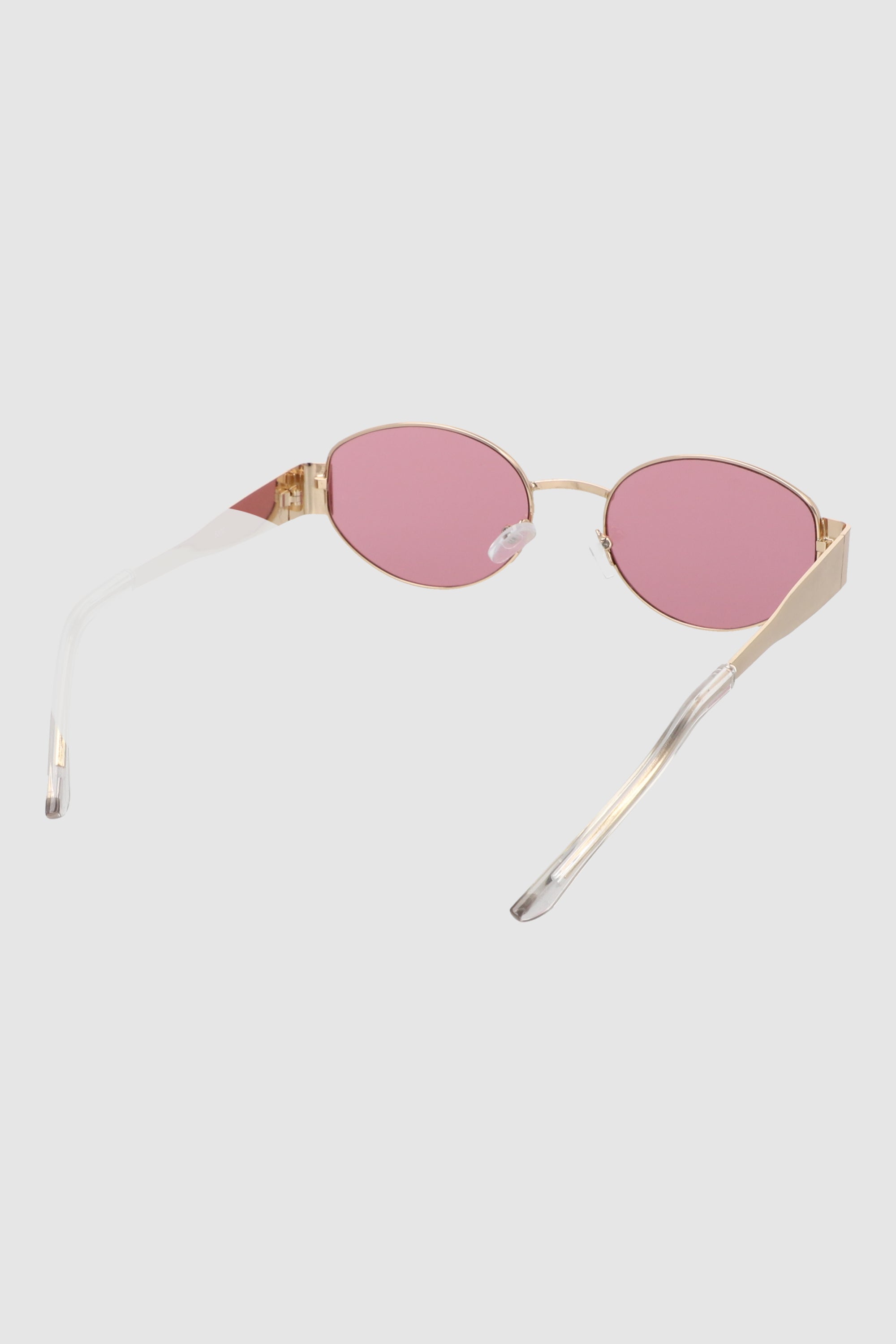Lentes ovalados armazón metal ORO