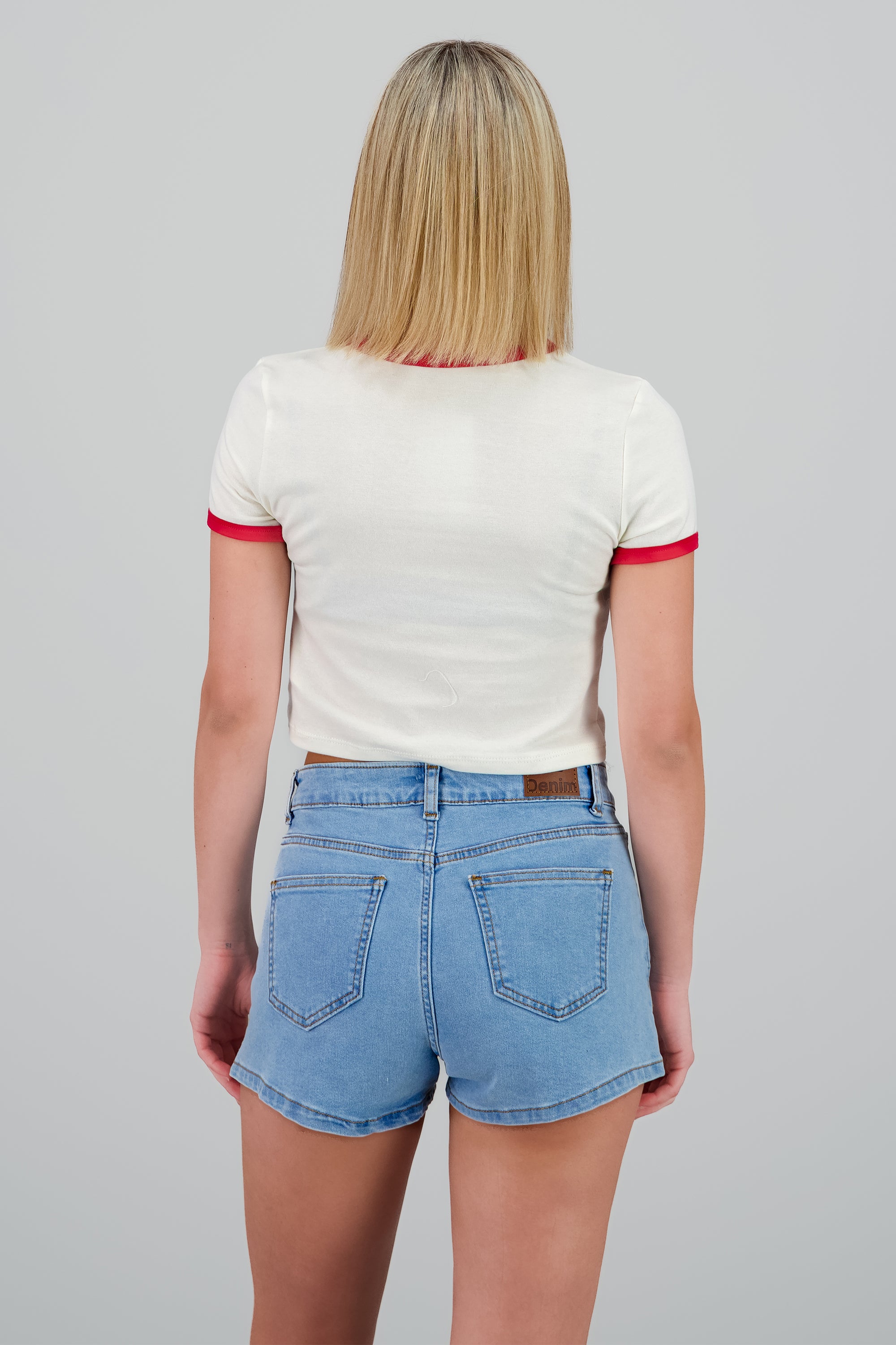Playera boston contraste bies BLANCO