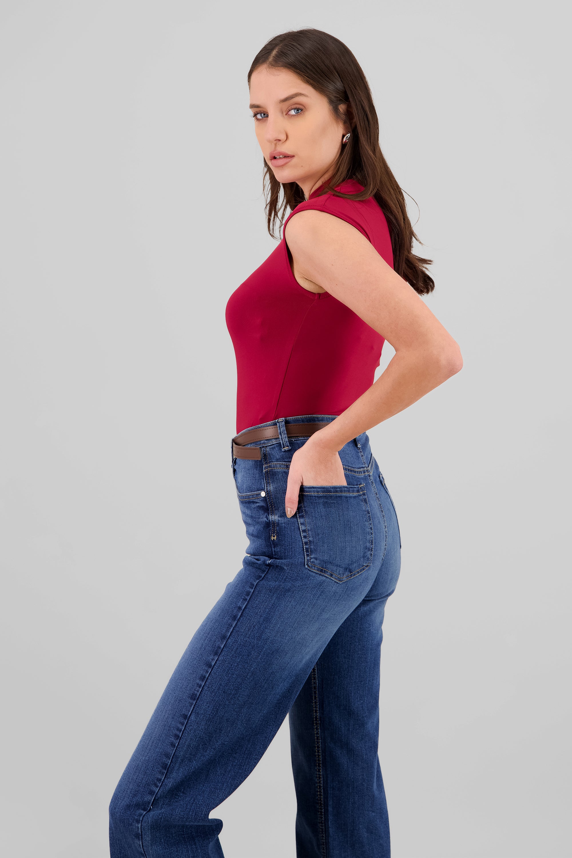 Bodysuit cuello alto ROJO