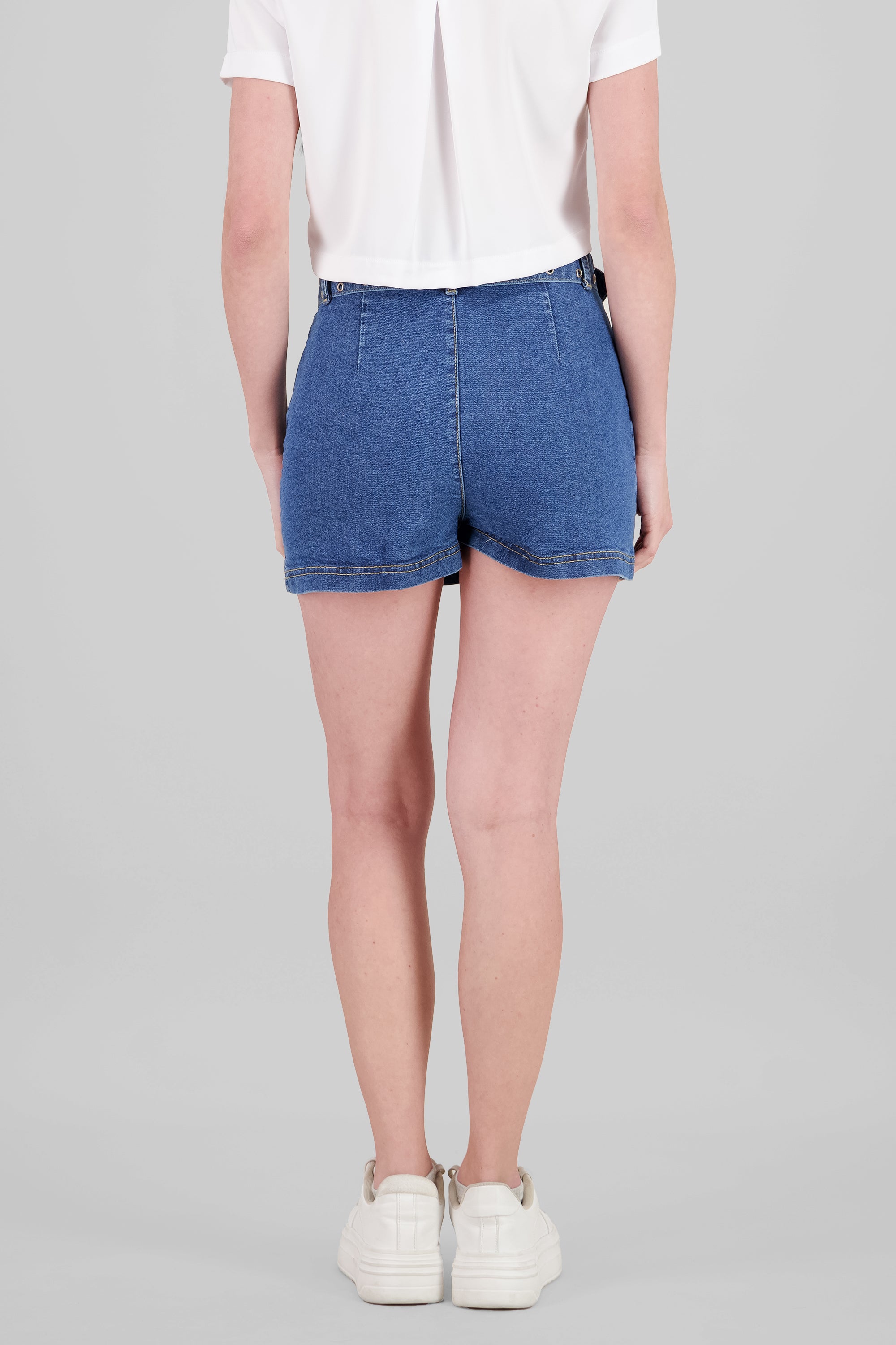 Falda short conturón detalles MEDIUM WASH