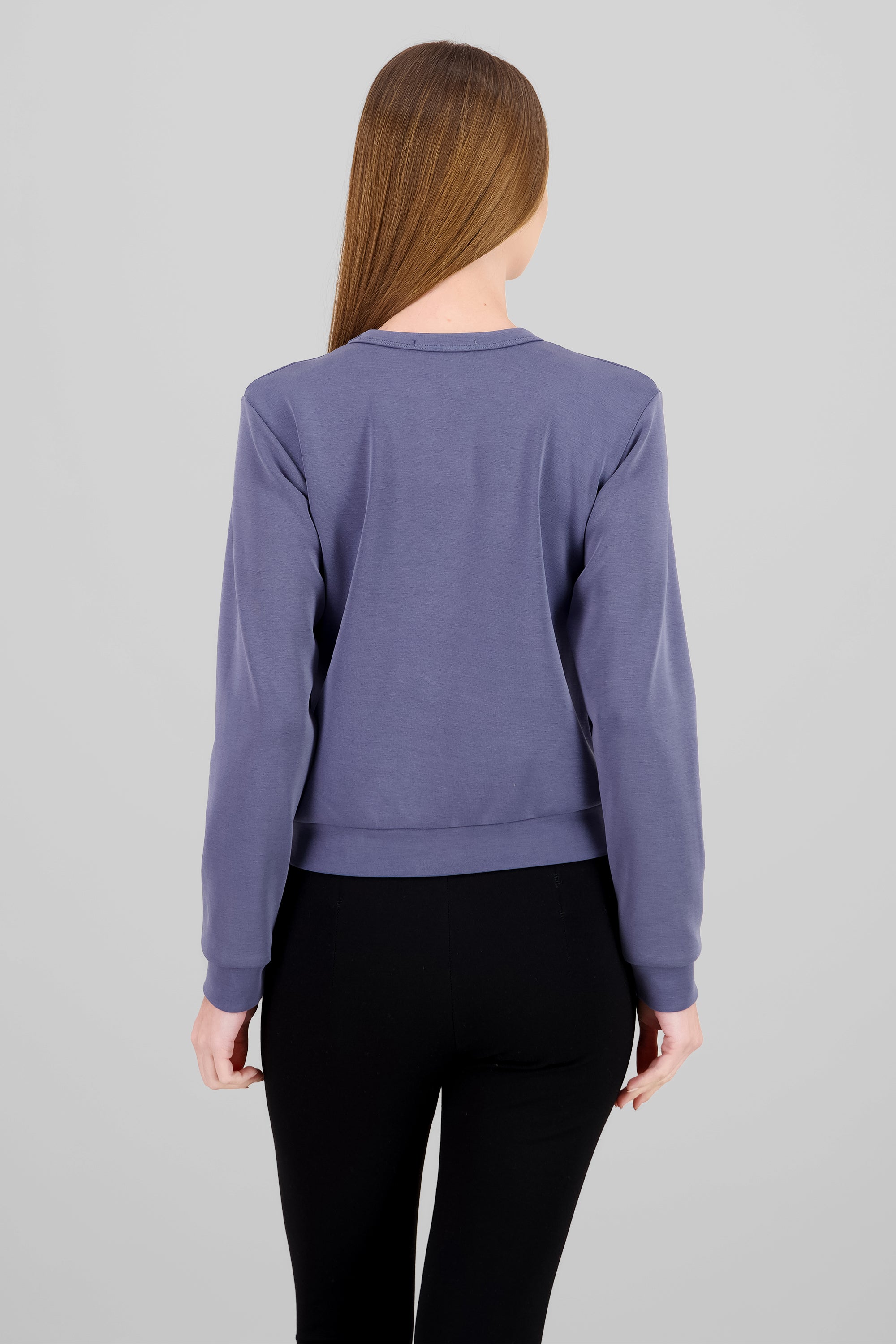 Sudadera manga larga cuello redondo INDIGO