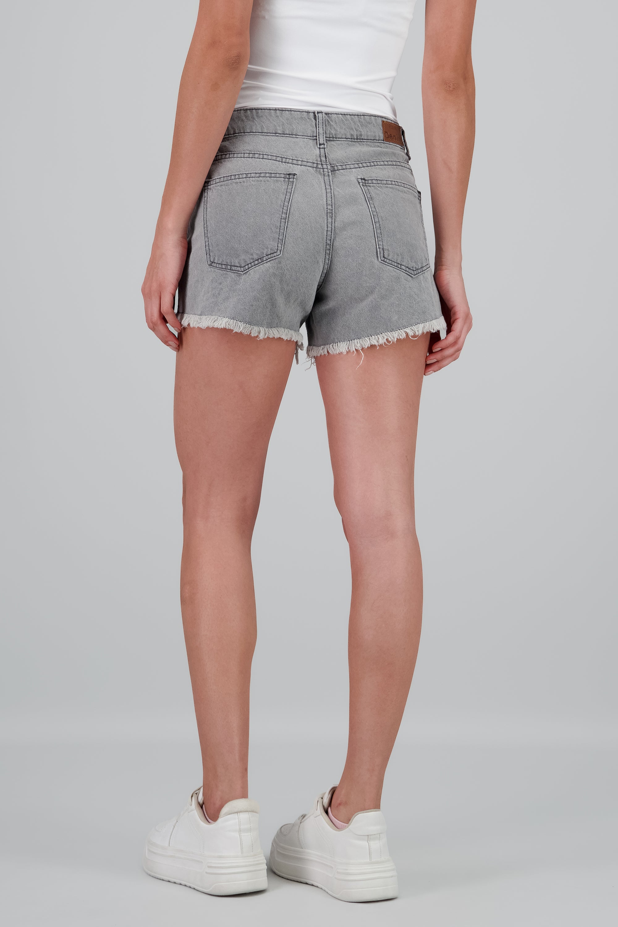 Short cintura media dest GRIS CLARO