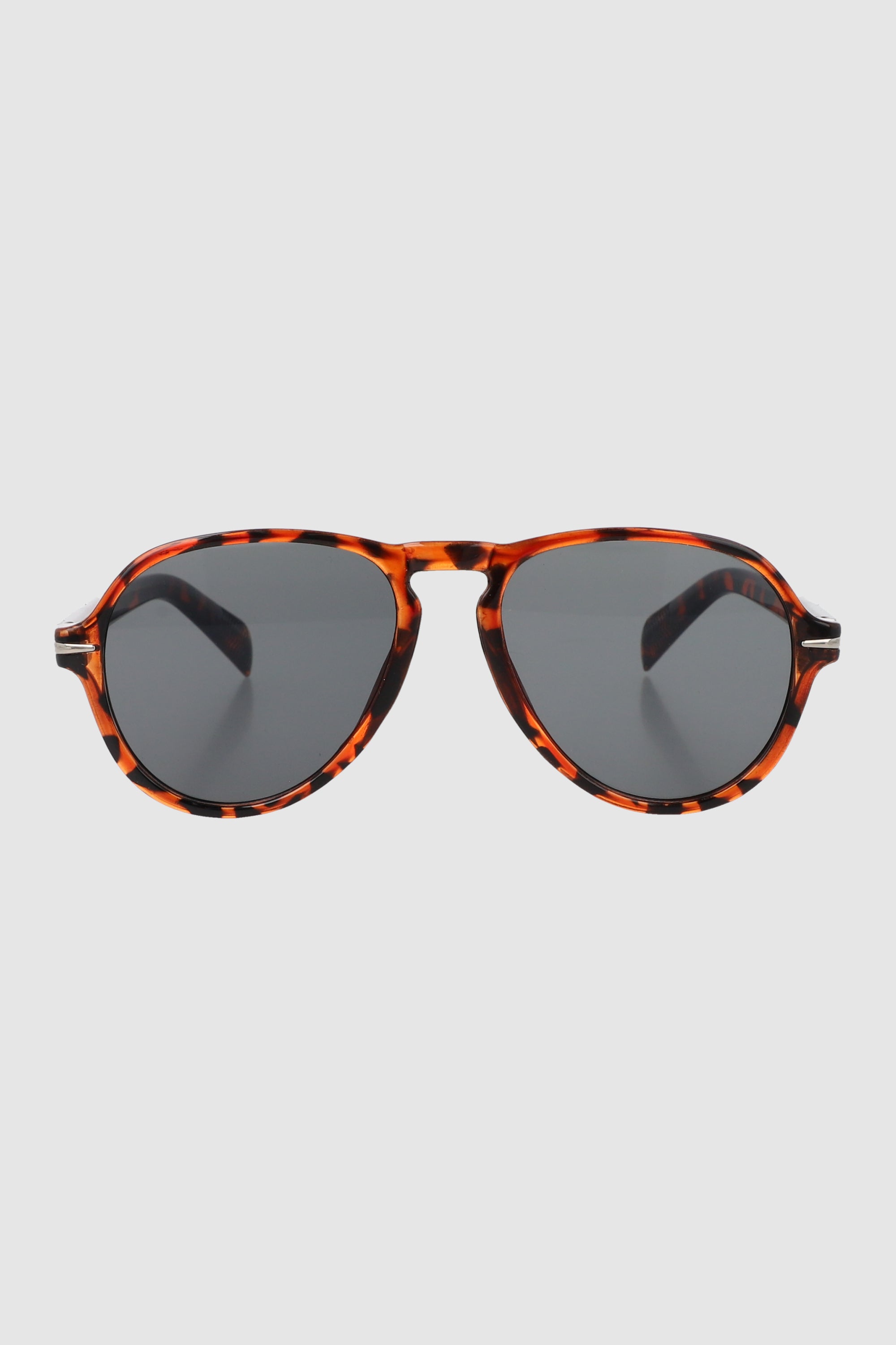 Lentes aviador armazon delgado CAFE