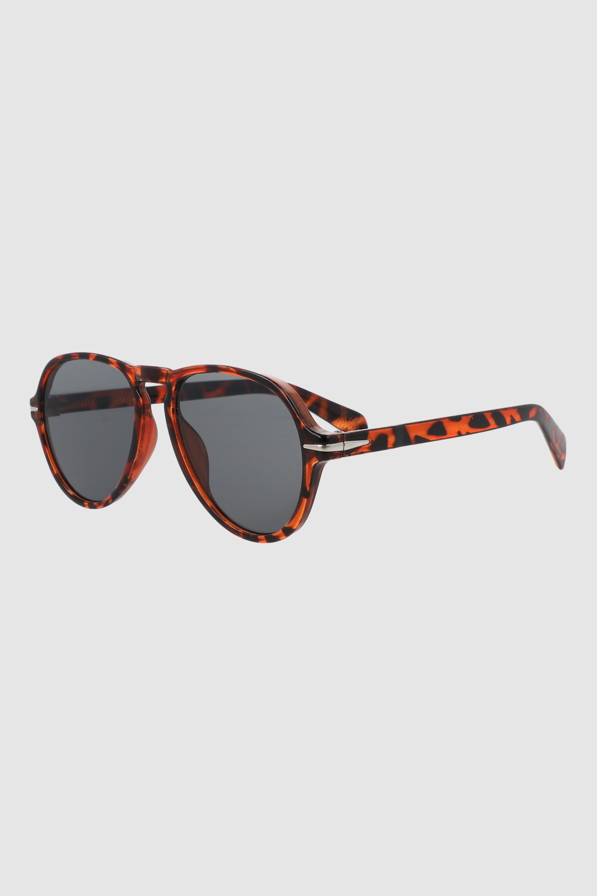 Lentes aviador armazon delgado CAFE
