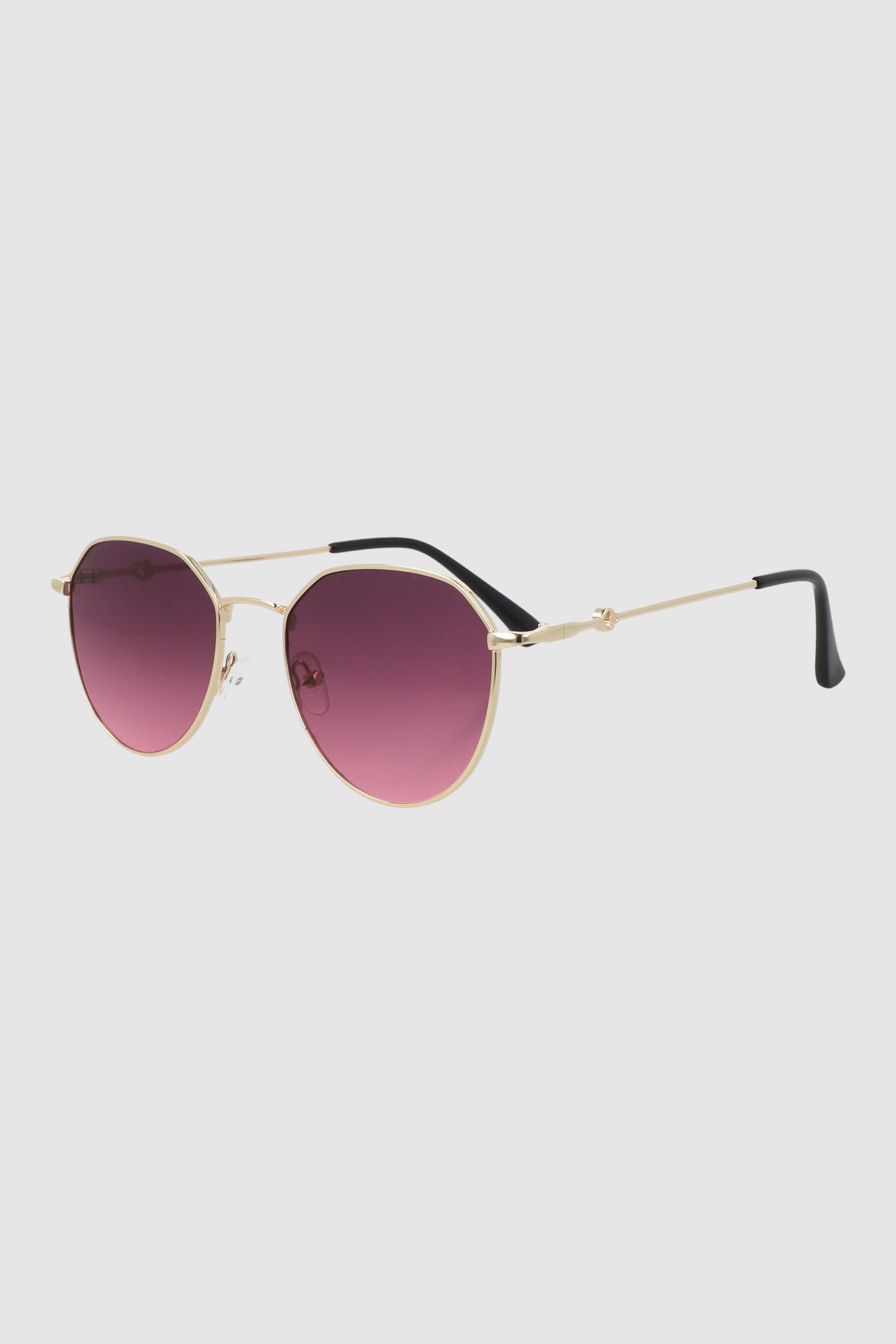 Lentes redondos sol MORADO