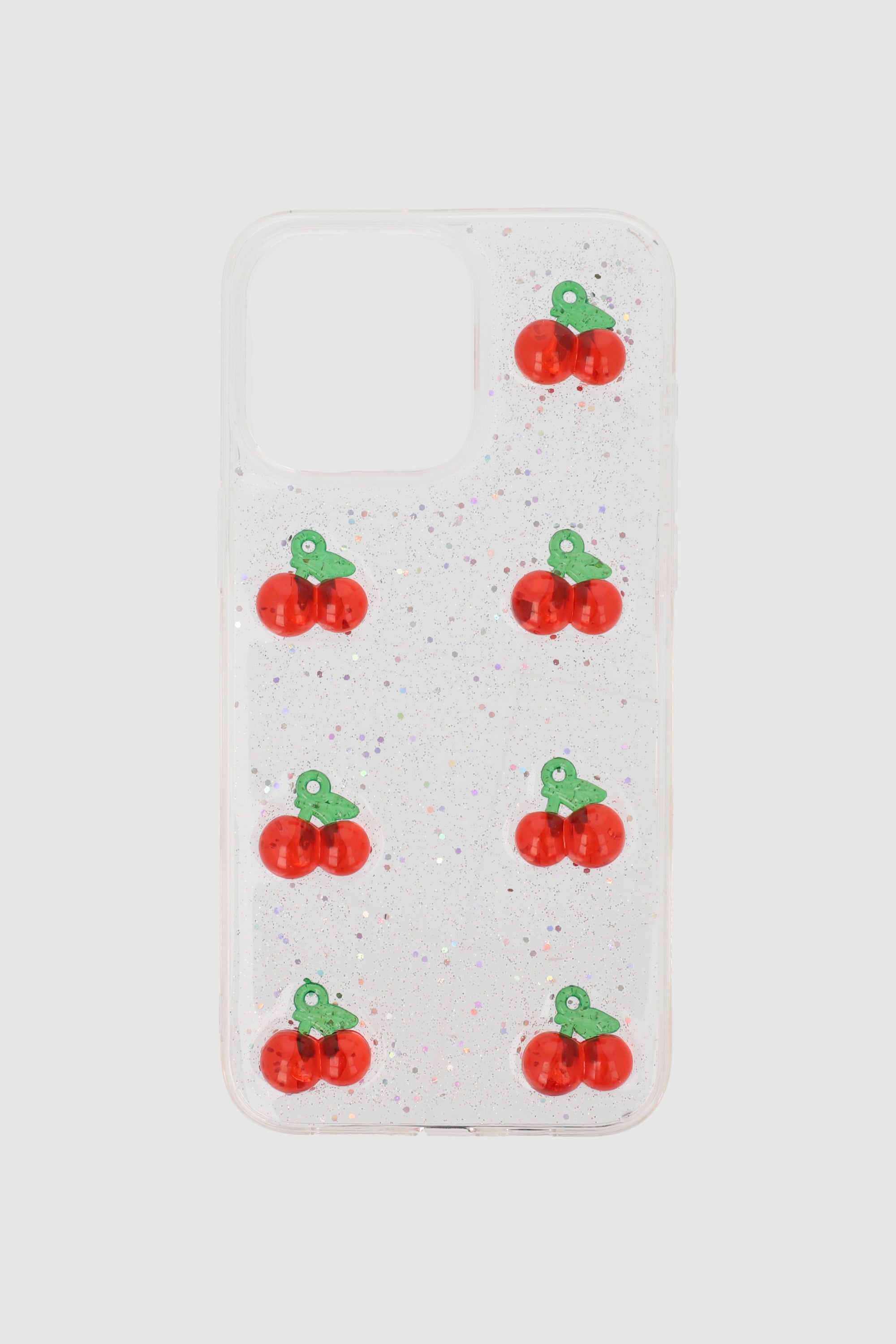 Funda cel cerezas 3d i15 pro max ROJO