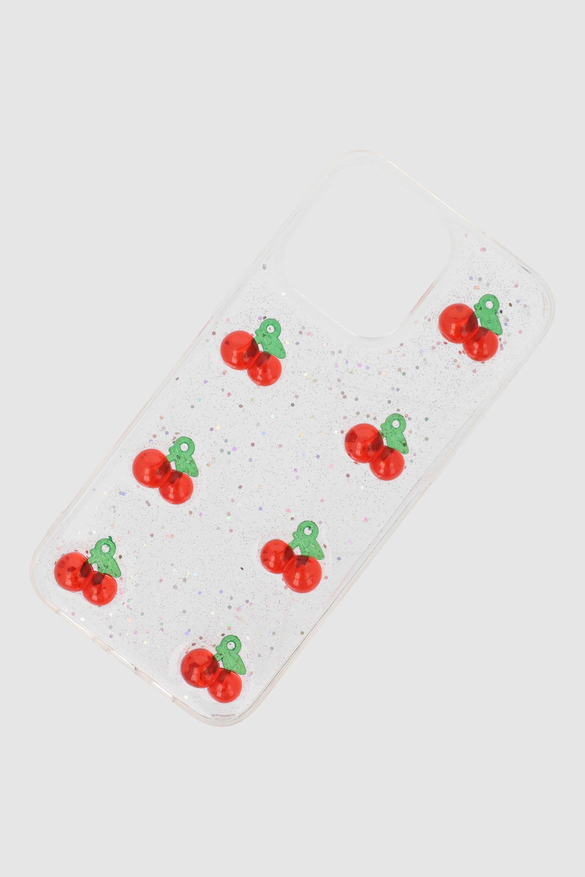 Funda cel cerezas 3d i15 pro max ROJO