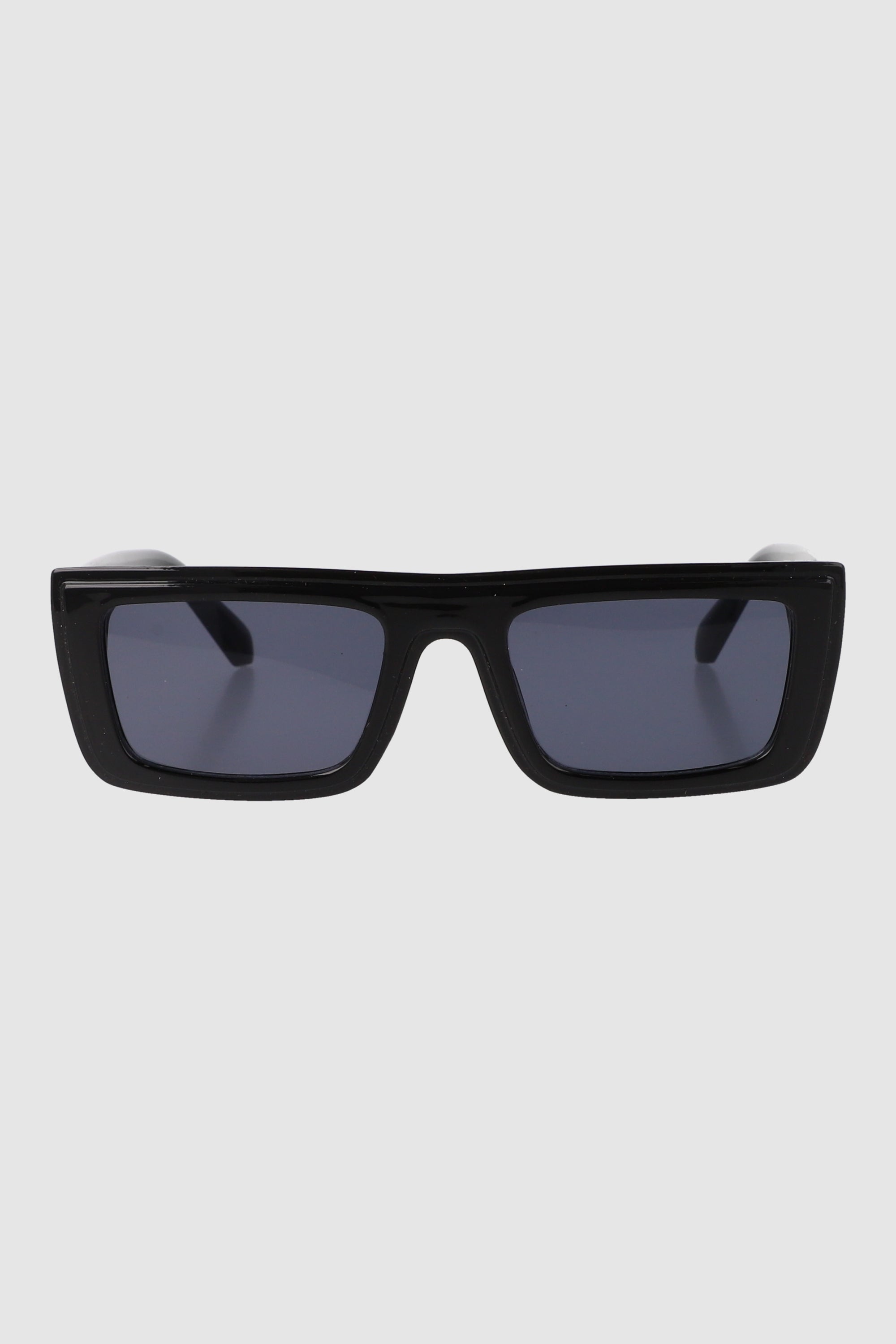 Lentes rectangulares rectos NEGRO