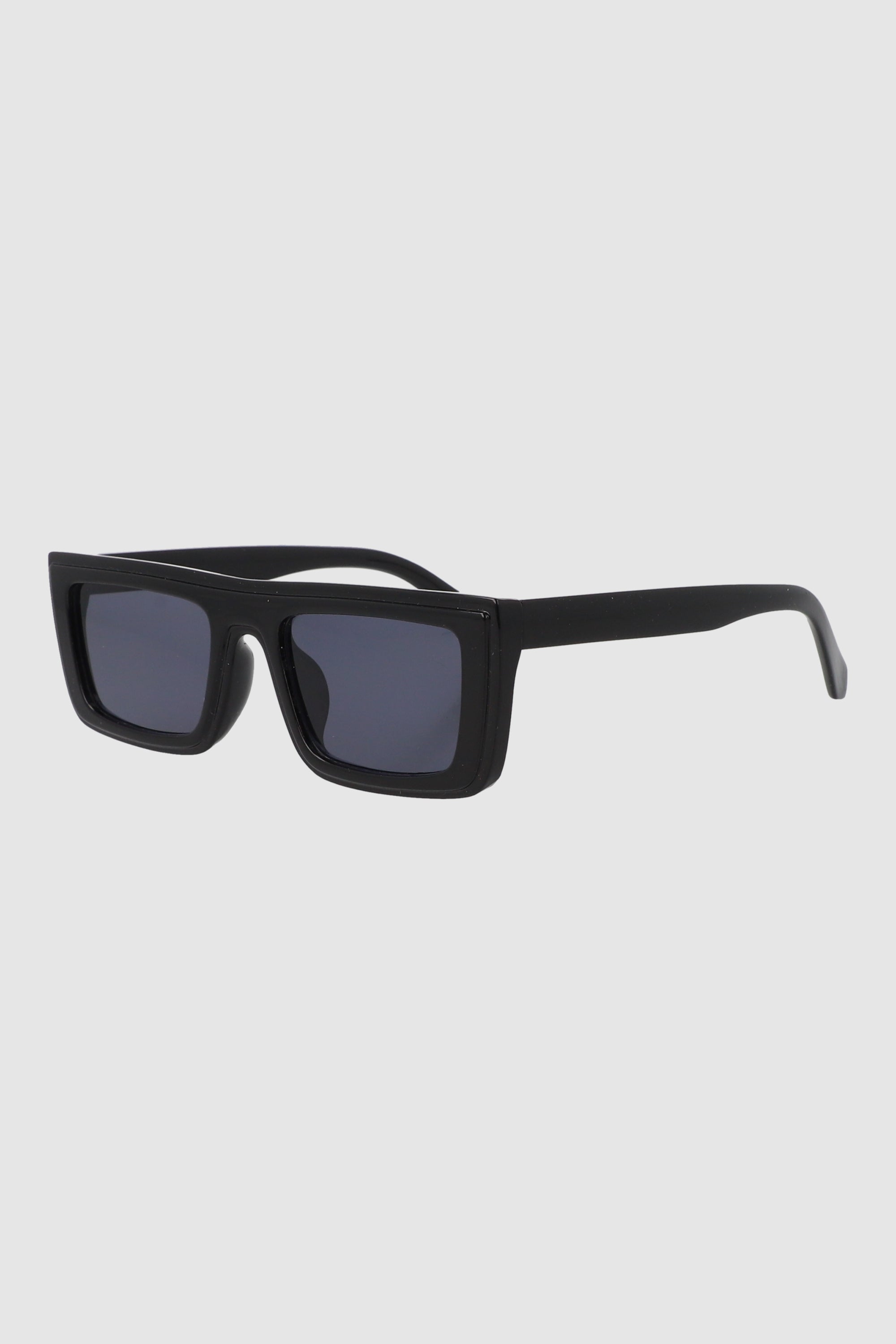 Lentes rectangulares rectos NEGRO