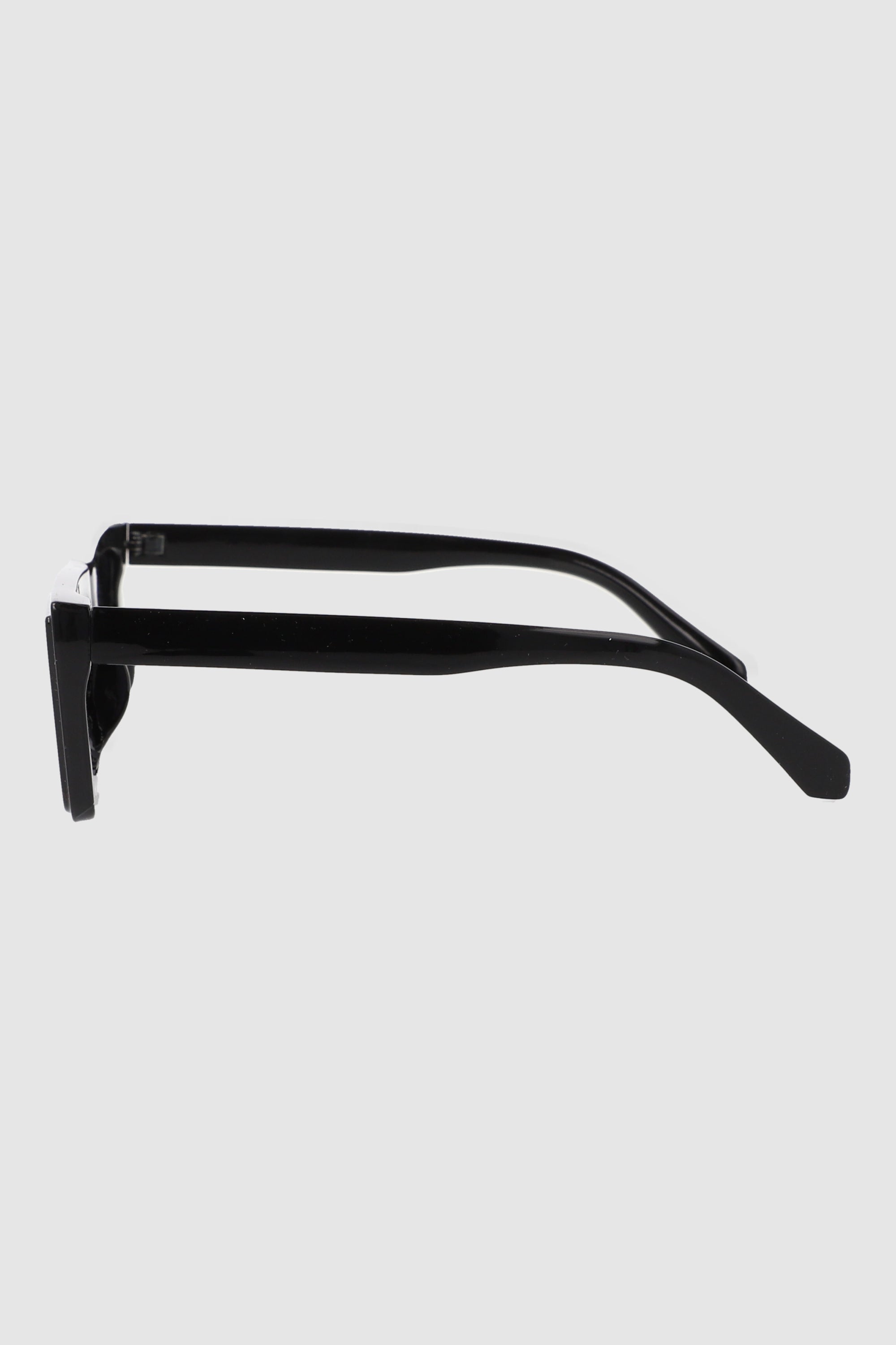 Lentes rectangulares rectos NEGRO