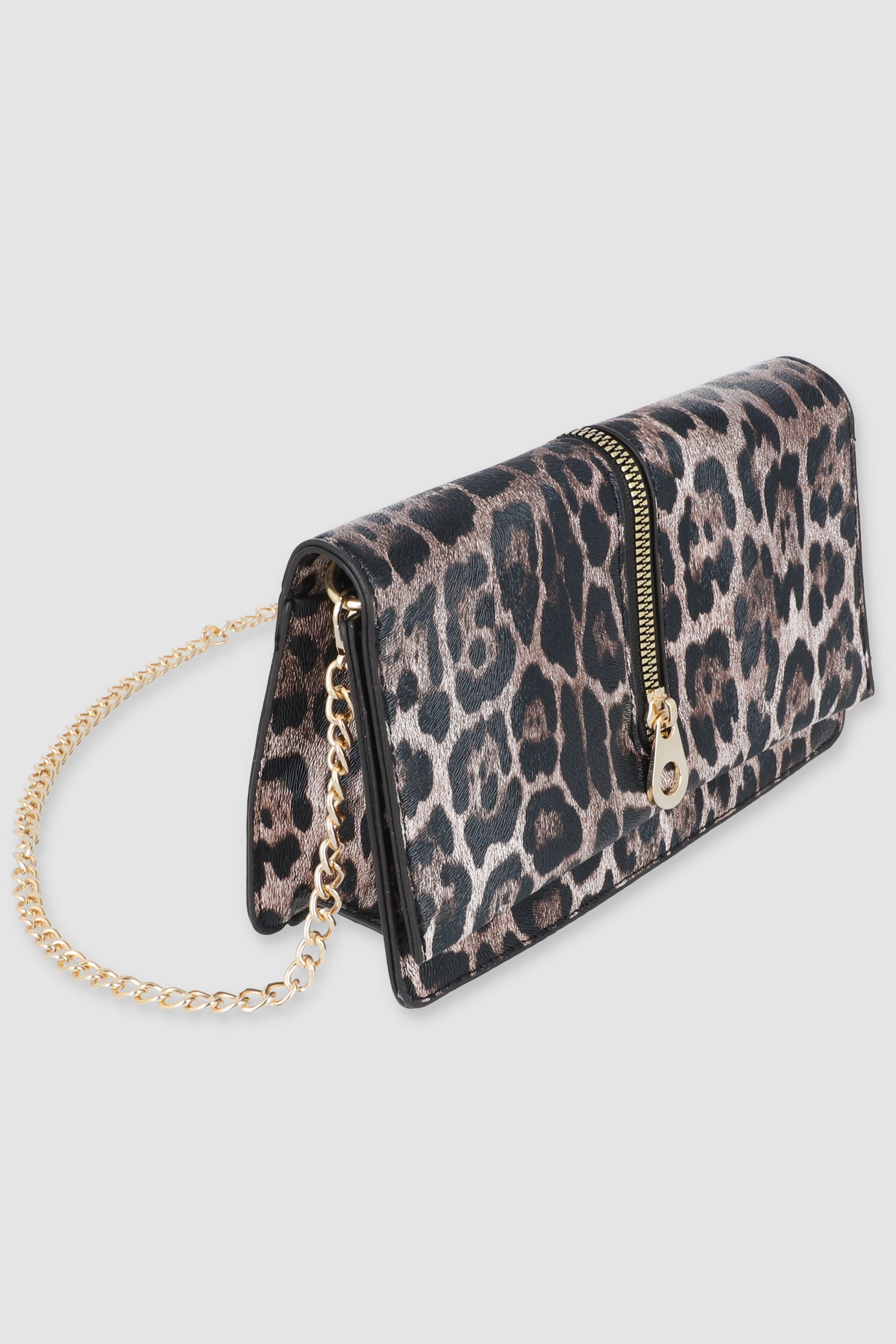 Bolsa crossbody zipper centro CAFE