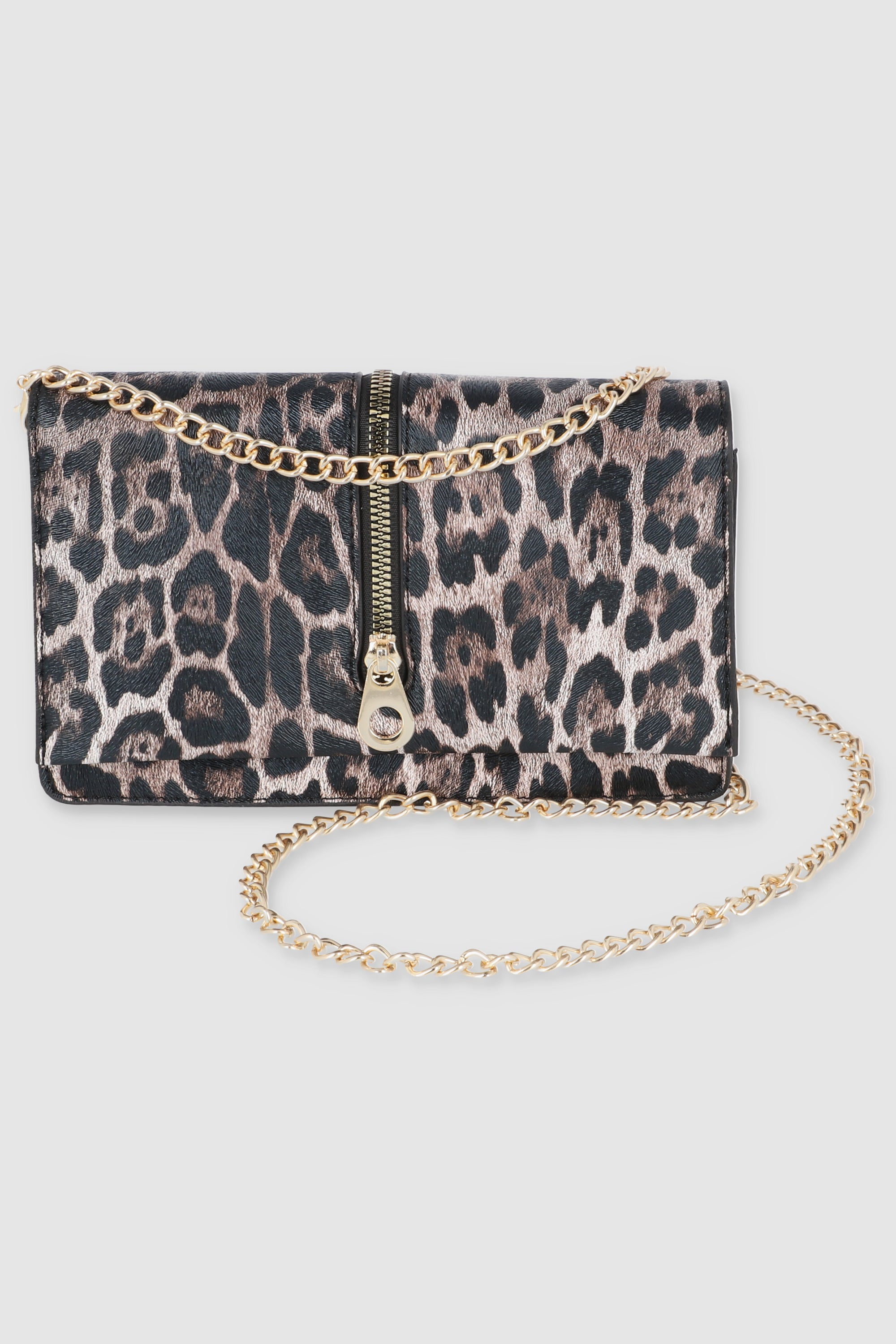 Bolsa crossbody zipper centro CAFE