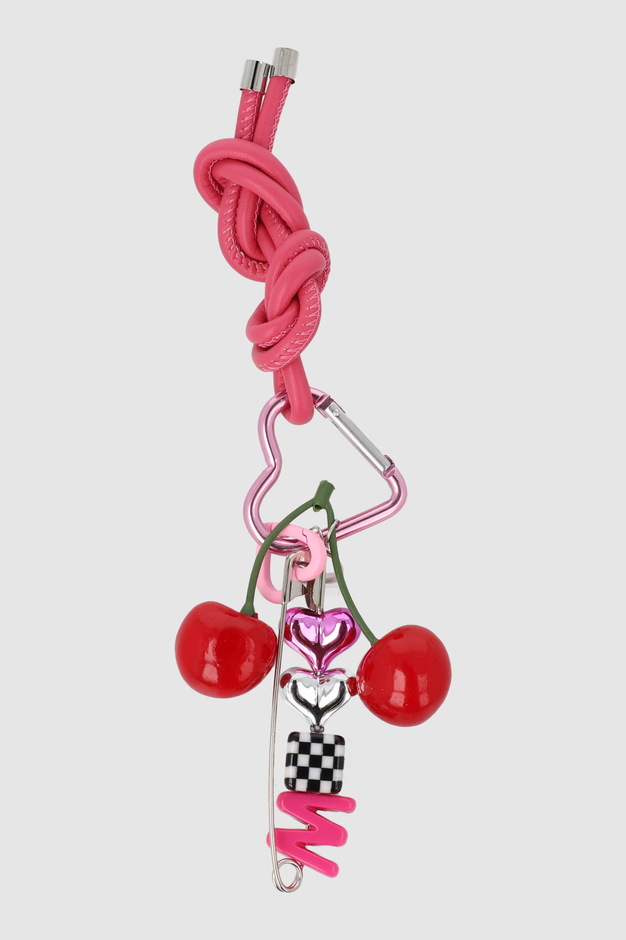 Charm cel multi cereza corazon ROSA