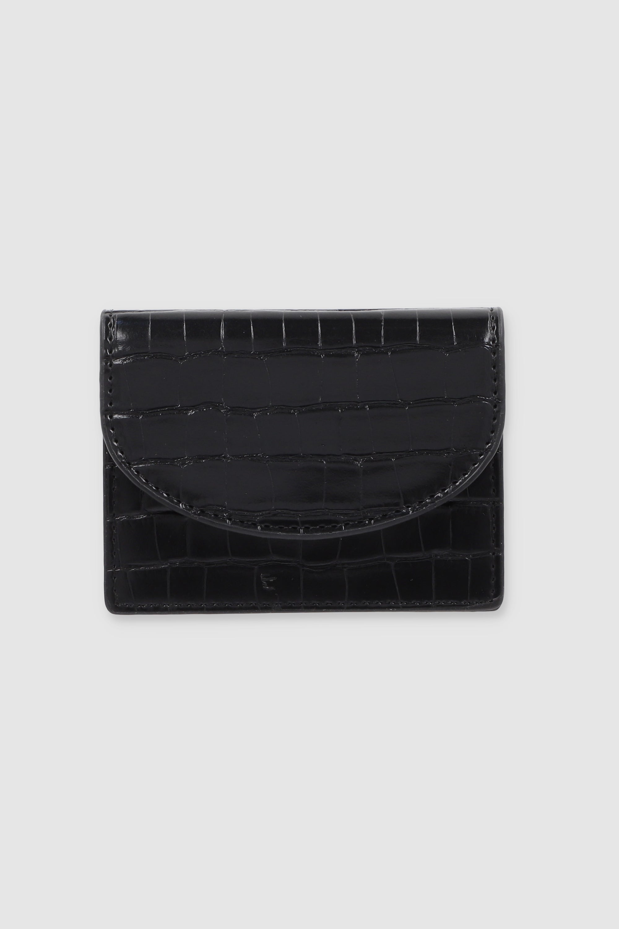 Monedero tapa croco NEGRO