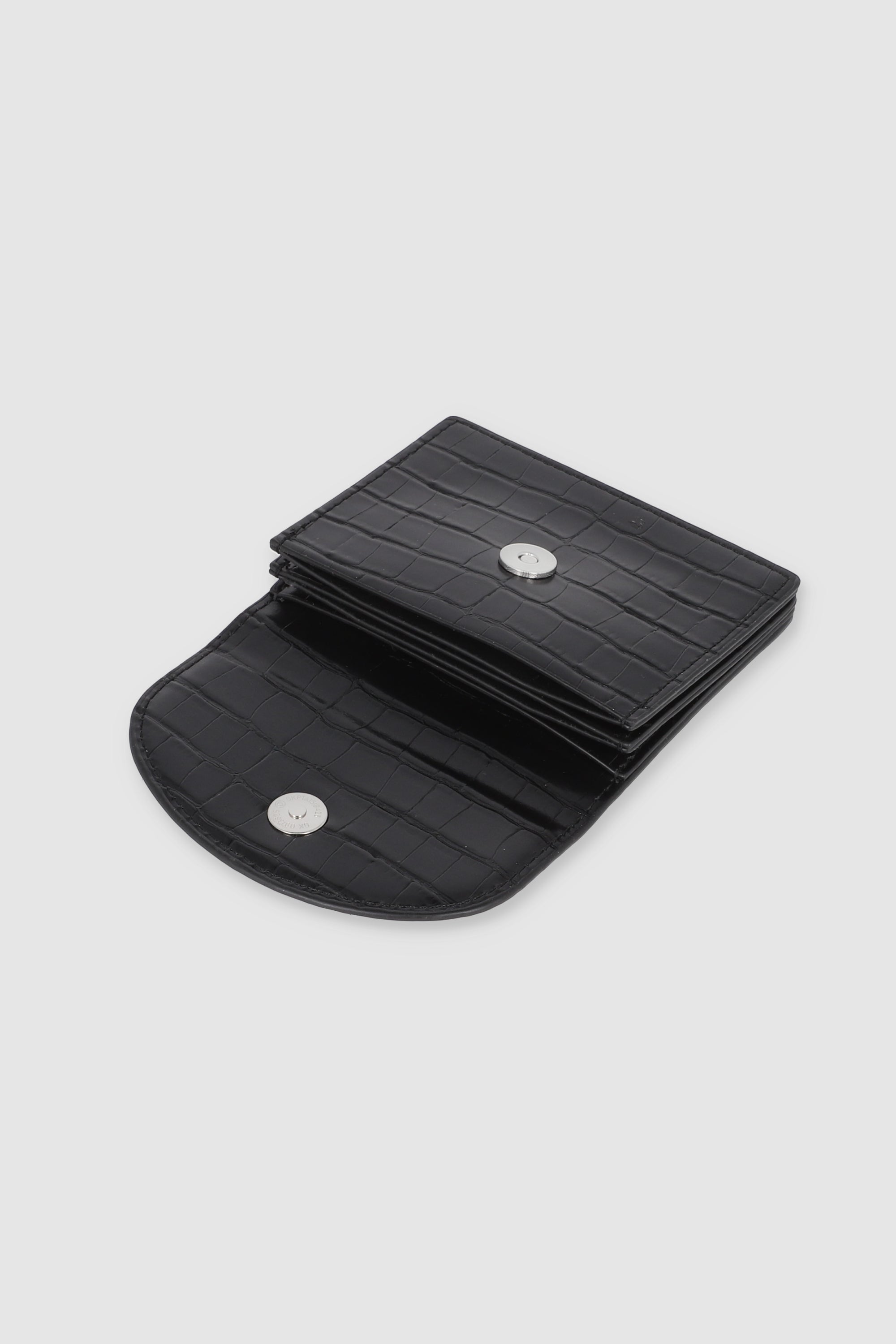 Monedero tapa croco NEGRO