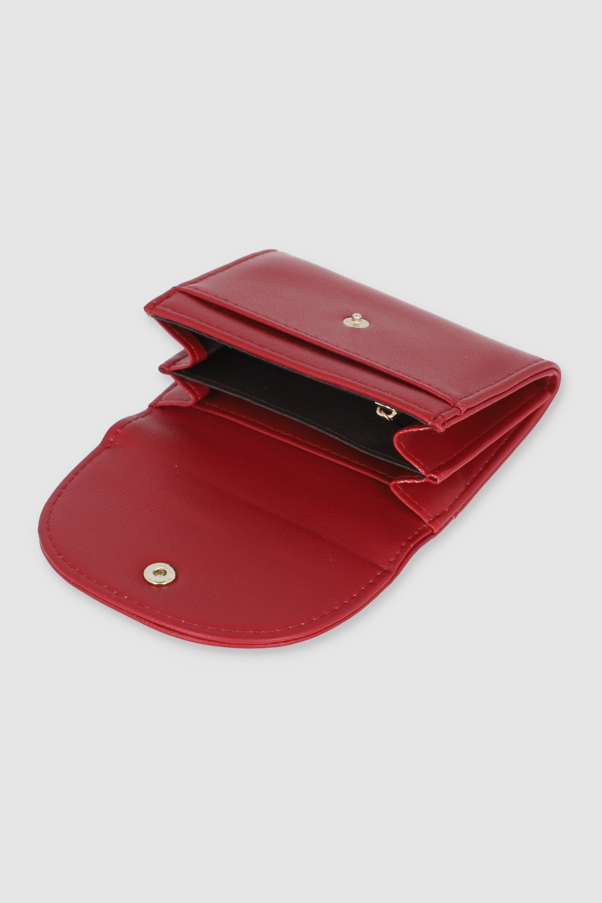 Monedero tapa boton ROJO