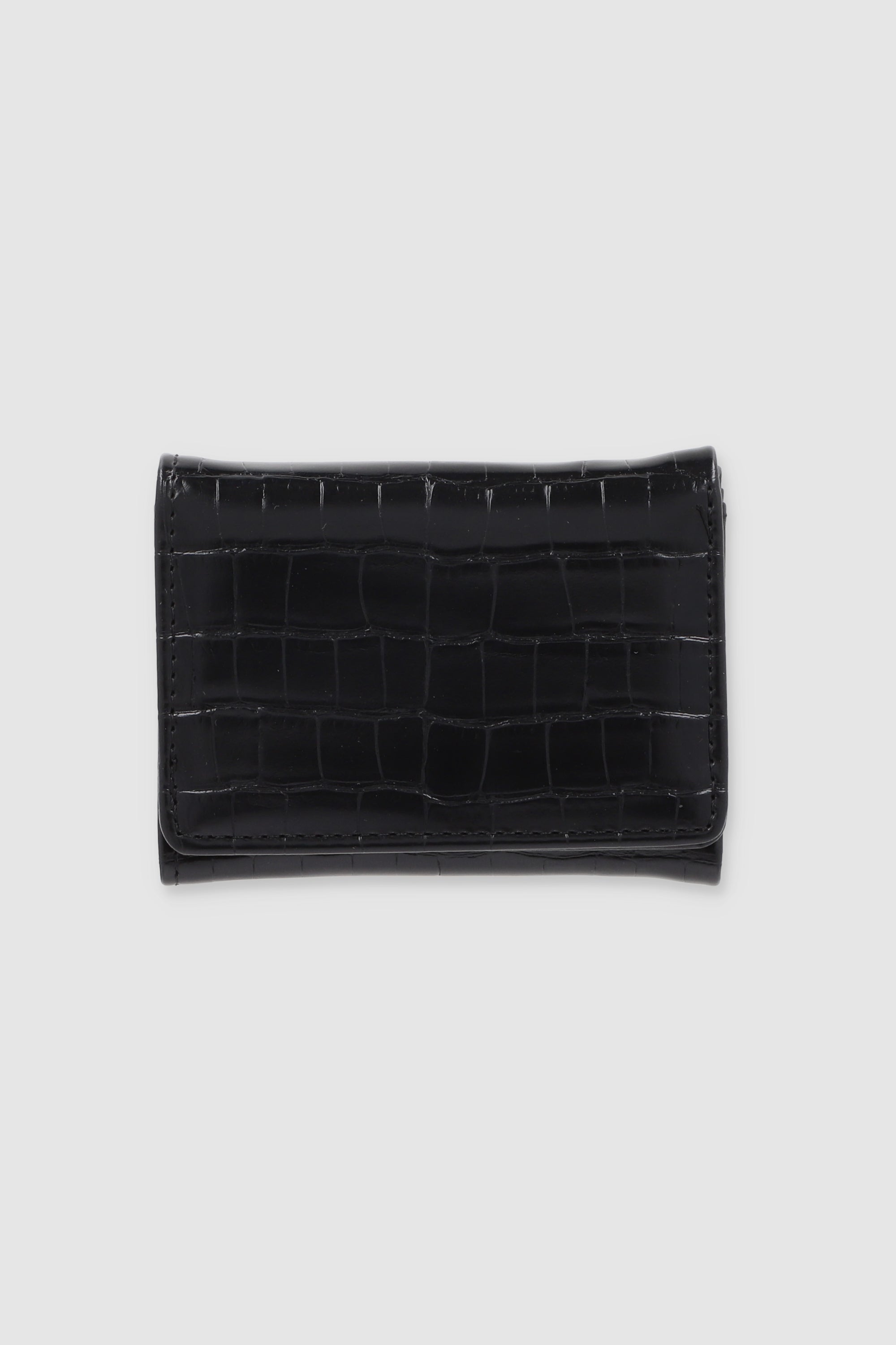 Cartera mini croco NEGRO