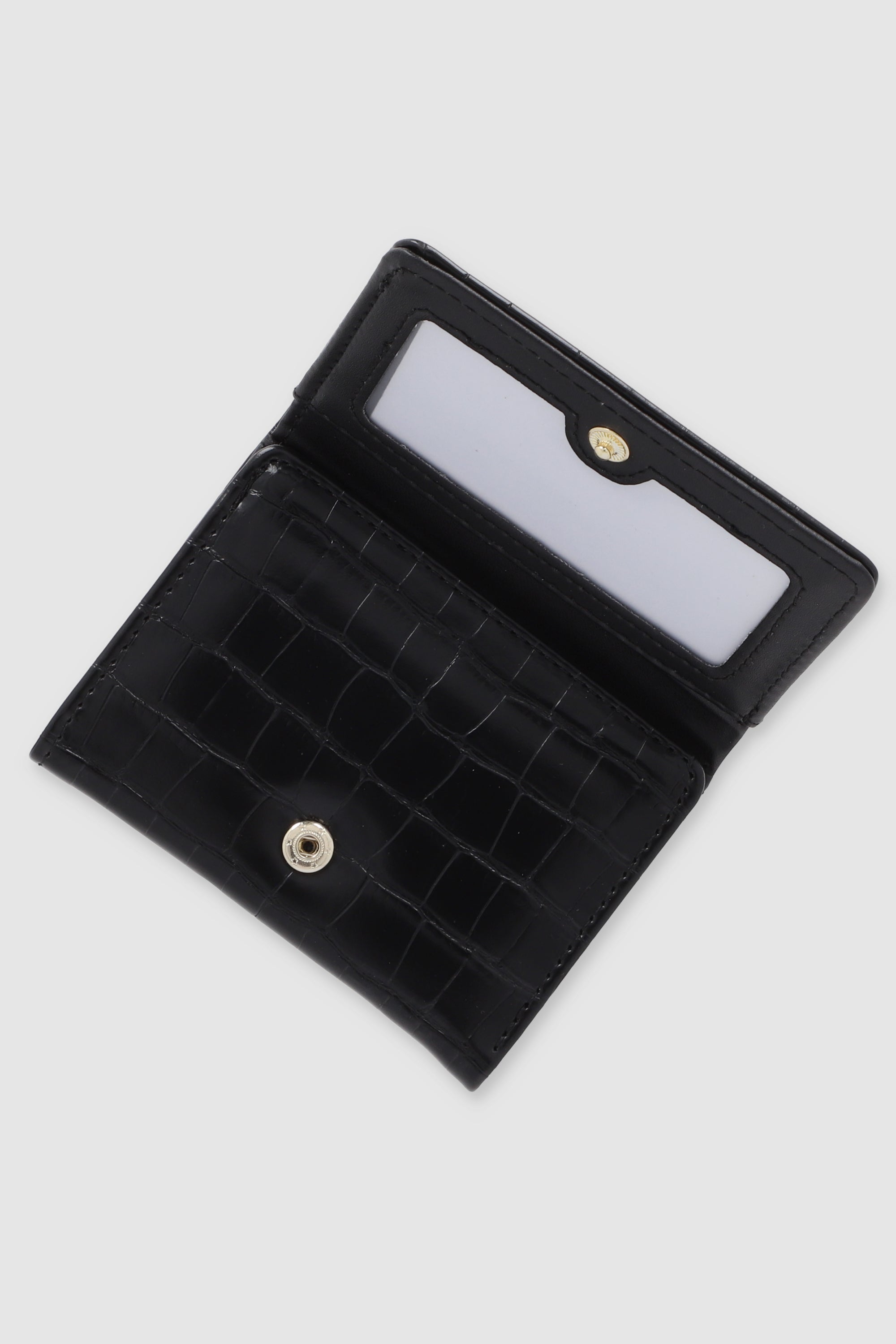 Cartera mini croco NEGRO
