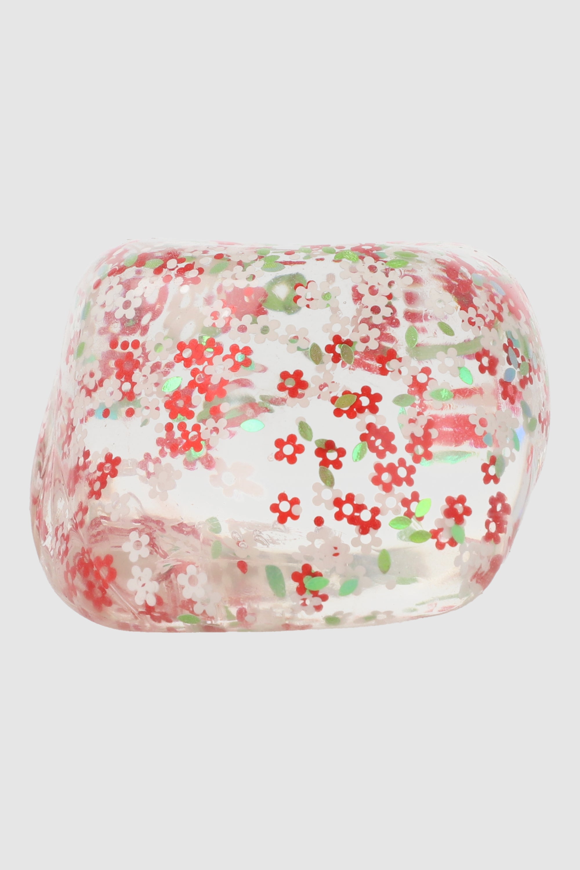 Squishy cubo glitter ROJO