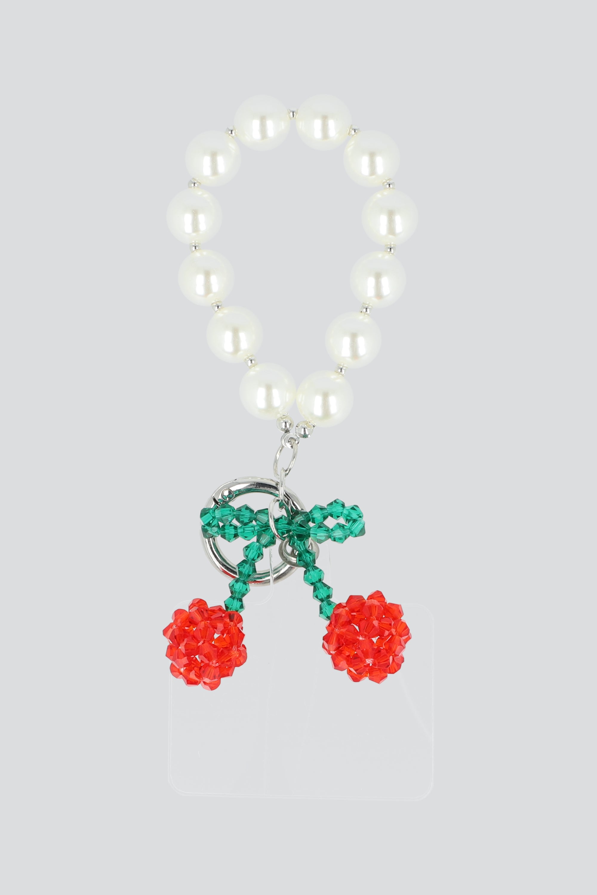 Correa cel perlas cereza chaquiera ROJO